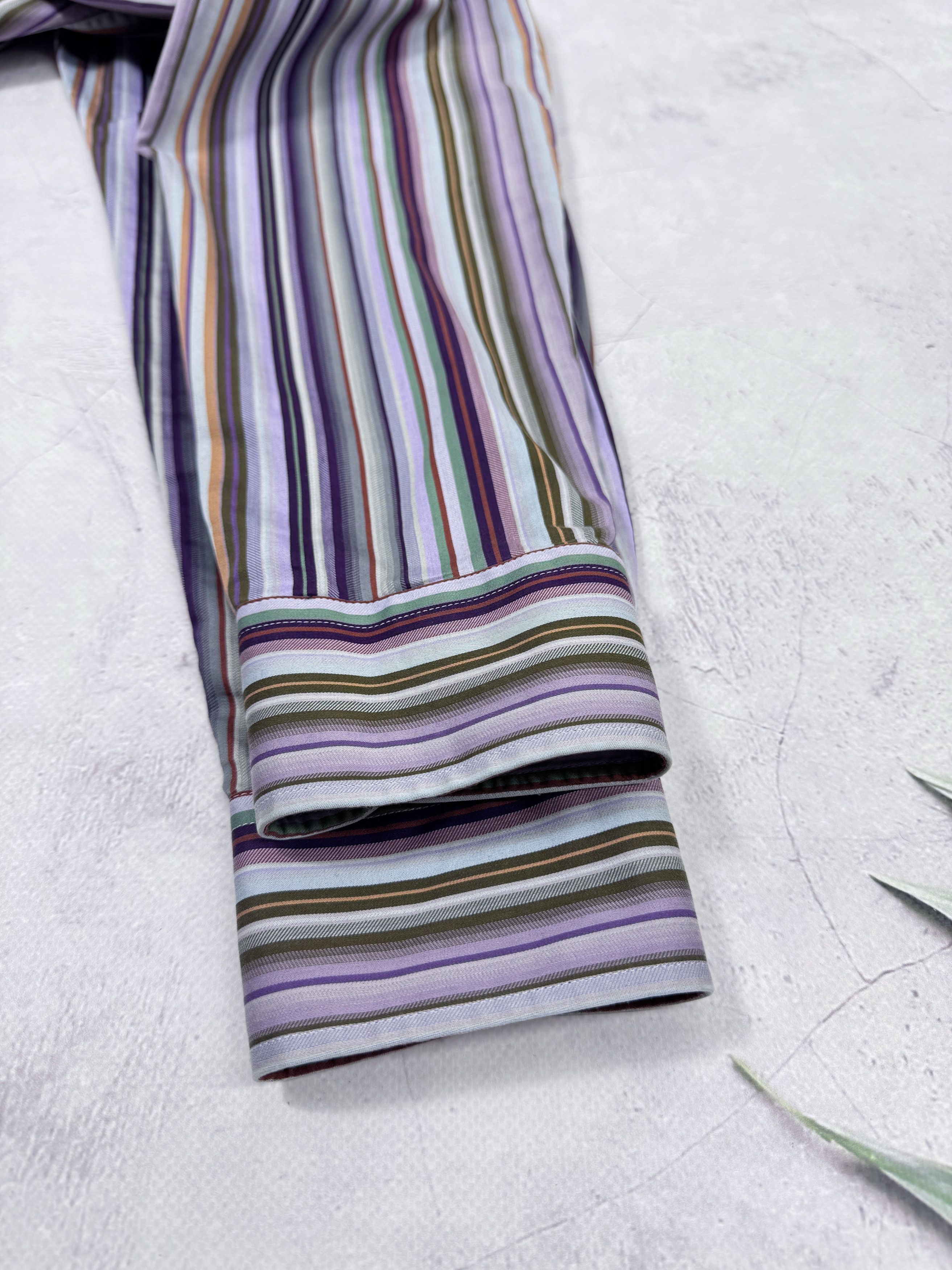 Etro Etro Shirt Multicolor Sriped Pattern Classic Size US L / EU 52-54 / 3 - 12 Thumbnail