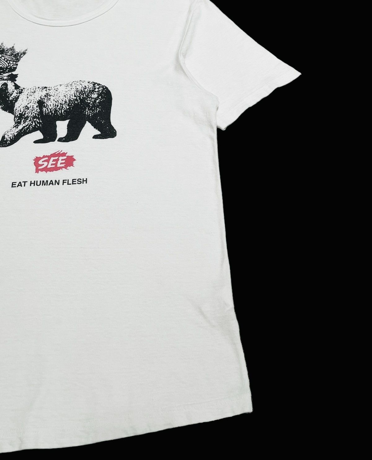 Undercover Rare Vintage Undercoverism See Eat Human Flesh T-shirt 2000s Size US M / EU 48-50 / 2 - 5 Thumbnail