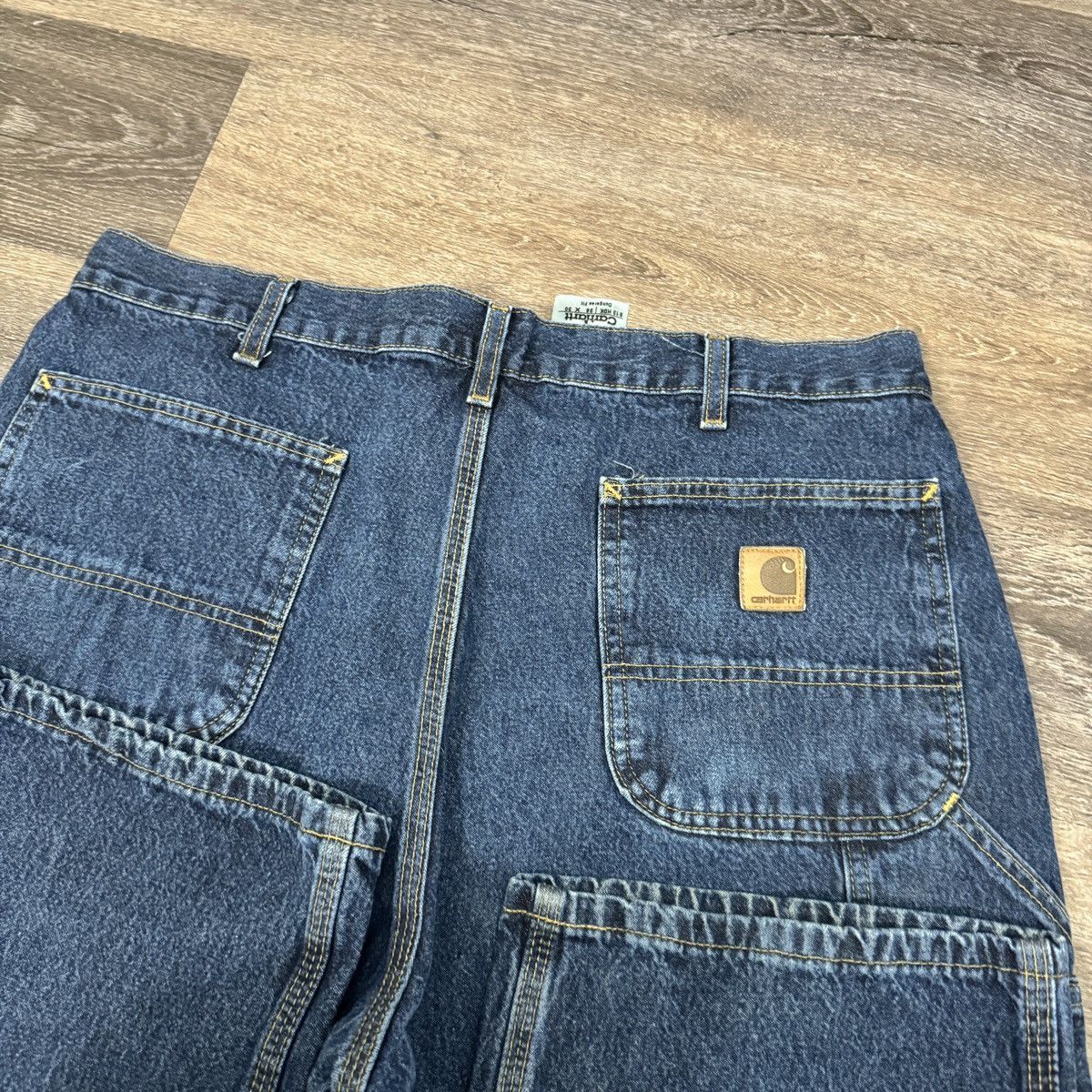 Carhartt × Vintage Essential Vintage y2k Carhartt wide leg navy blue jeans Size US 36 / EU 52 - 4 Thumbnail