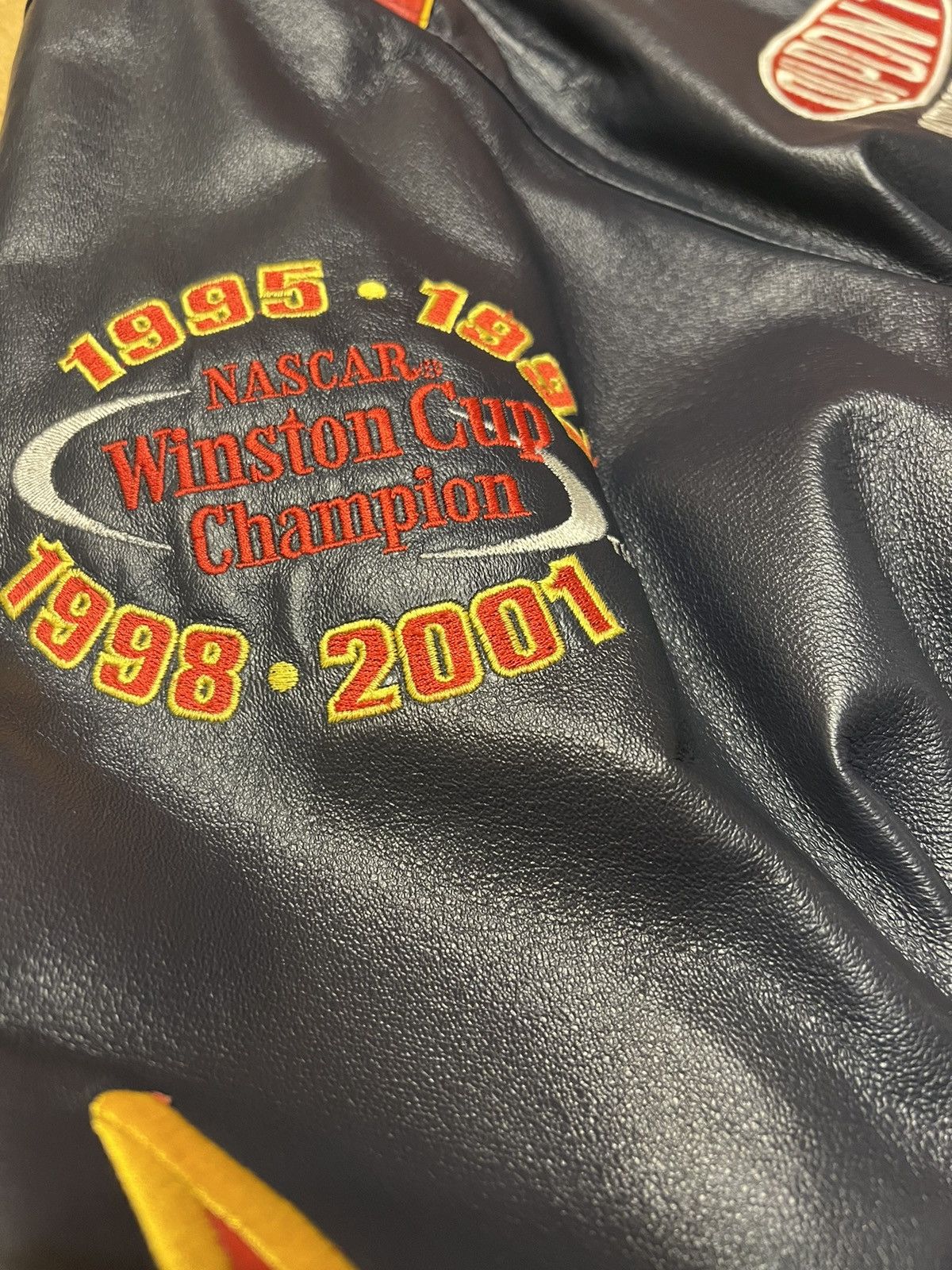Jeff Hamilton × NASCAR Nascar leather jacket by Jeff Hamilton,Champion Jeff Gordon Size US L / EU 52-54 / 3 - 6 Thumbnail