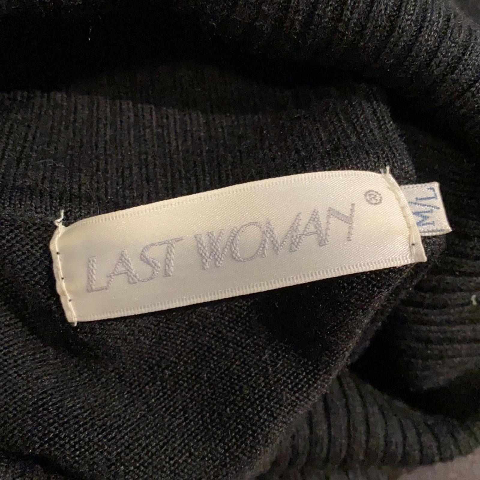 Other VTG Last Woman Black Sleeveless Turtleneck Suede Trim M/L Size M / US 6-8 / IT 42-44 - 7 Thumbnail