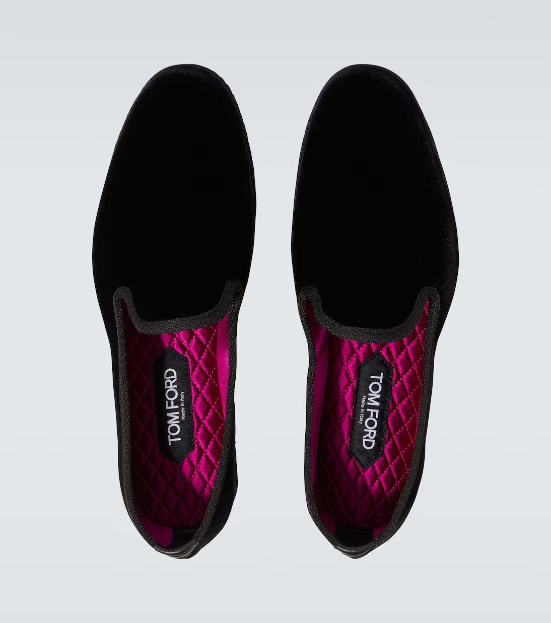 Tom Ford o1w1db10724 Neal Velvet Loafers in Black Size US 12 / EU 45 - 4 Thumbnail