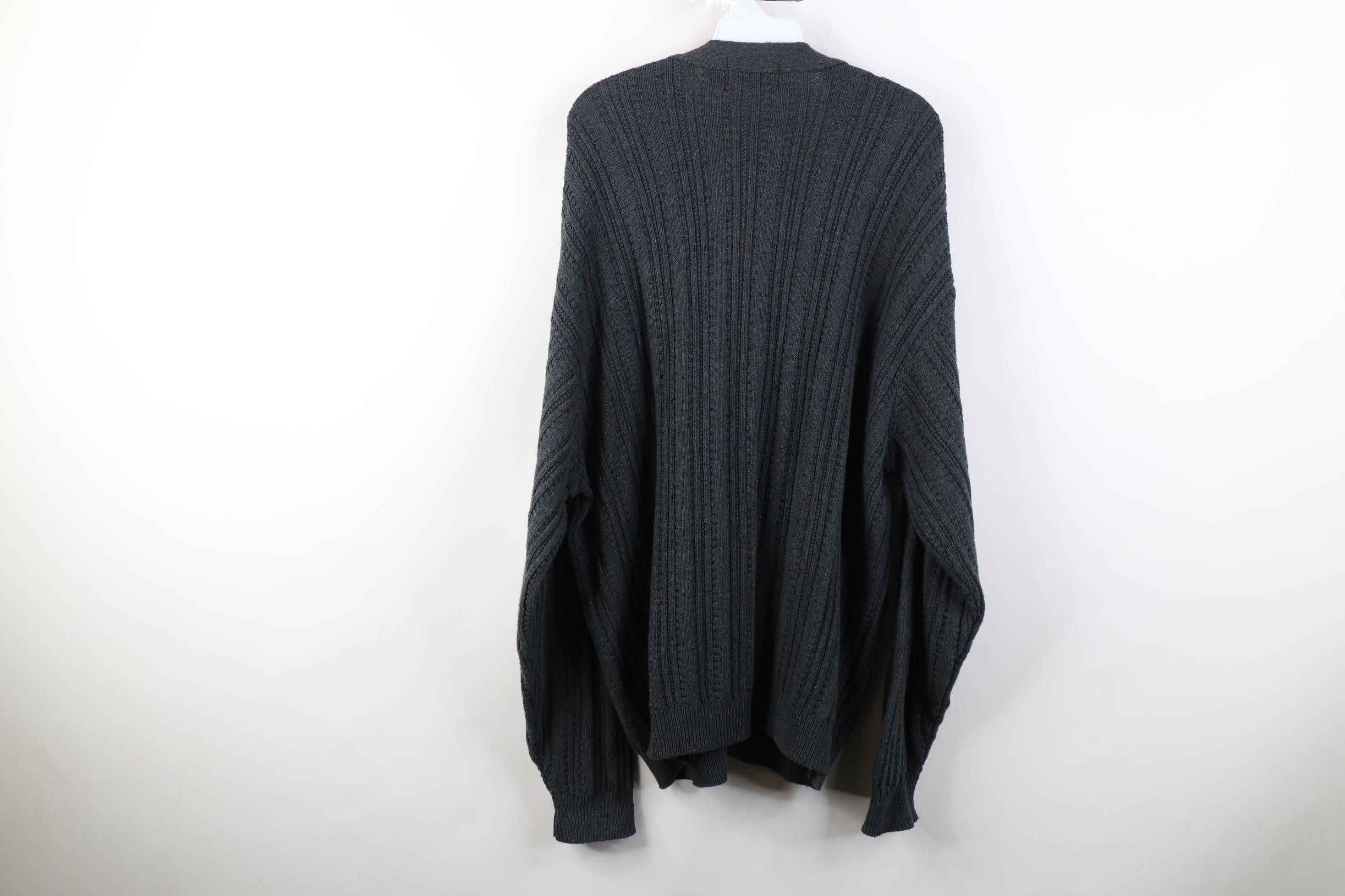 Vintage Vintage 90s Streetwear Rainbow Fleck Knit Cardigan Sweater Size US XXL / EU 58 / 5 - 8 Thumbnail
