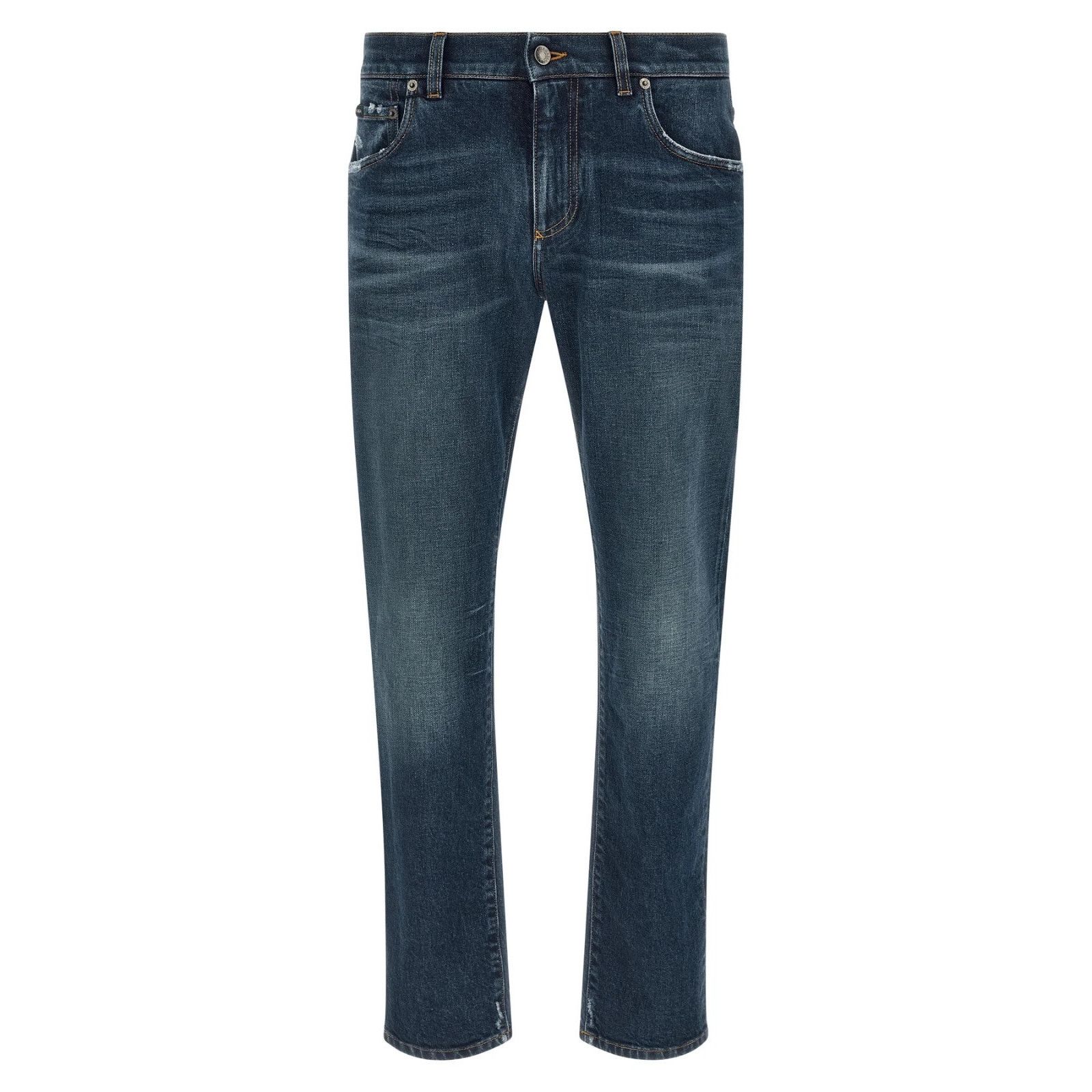 Dolce & Gabbana DOLCE&GABBANA Patch Blue Denim Jeans New & Authentic (Men's Size US 38 / EU 54 - 1 Thumbnail