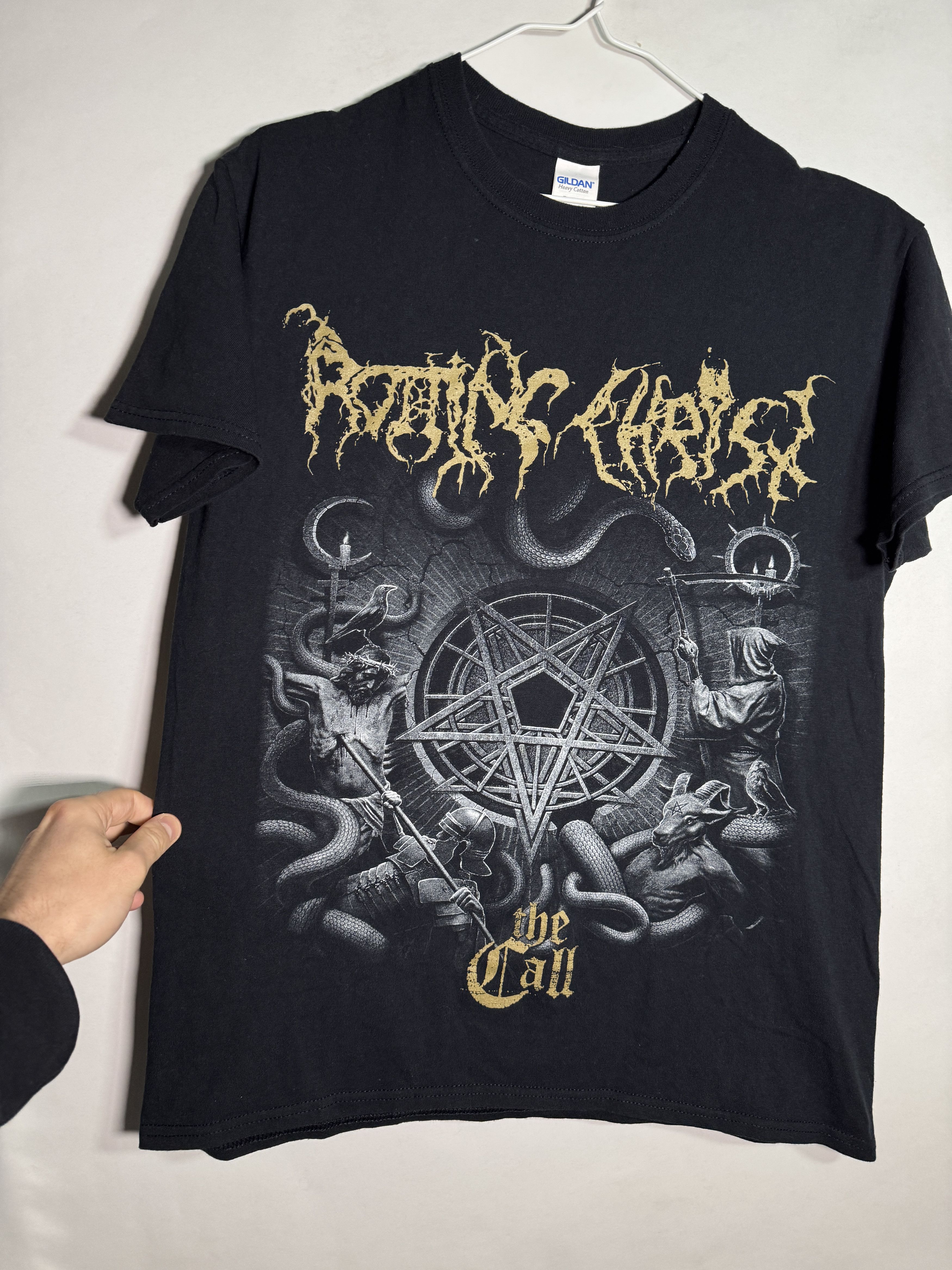 Band Tees Rotting Christ The Call T-shirt Black Metal Band Tee M Size US M / EU 48-50 / 2 - 2 Thumbnail