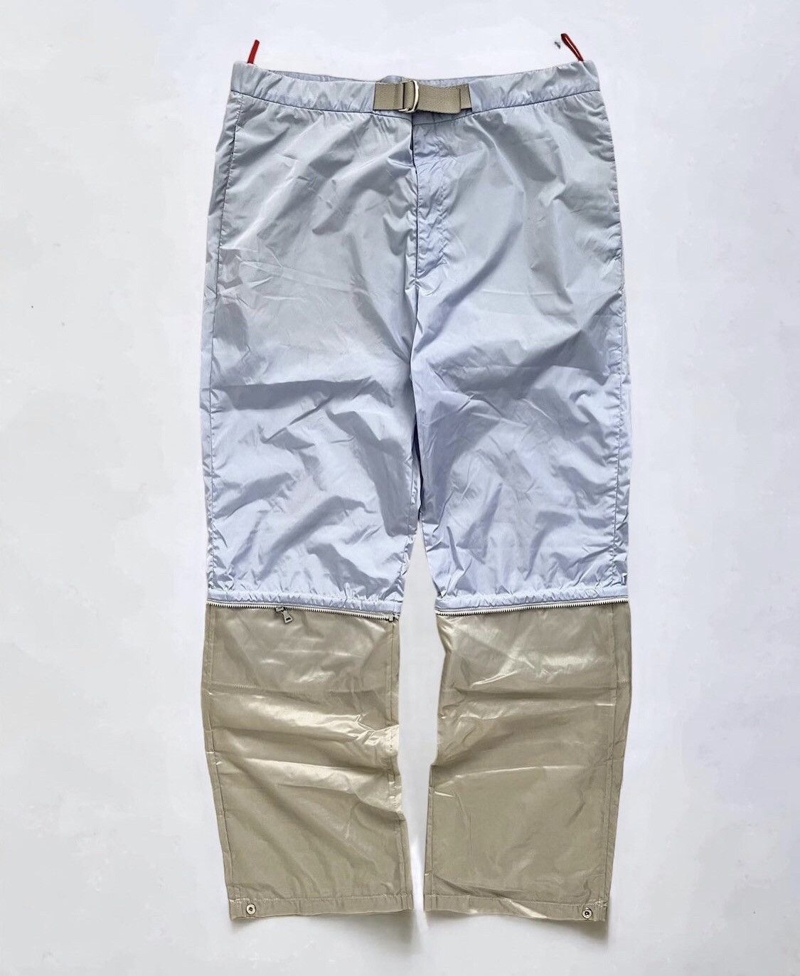 Image of Prada Sport Ss2000 Nylon Convertible Pants in Blue, Men's (Size 30)