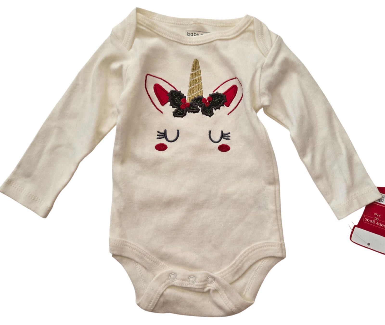 Other Baby Gear Infant Girls Unicorn 3-6 Mo. Romper Hat Pants NWT Size ONE SIZE - 2 Thumbnail