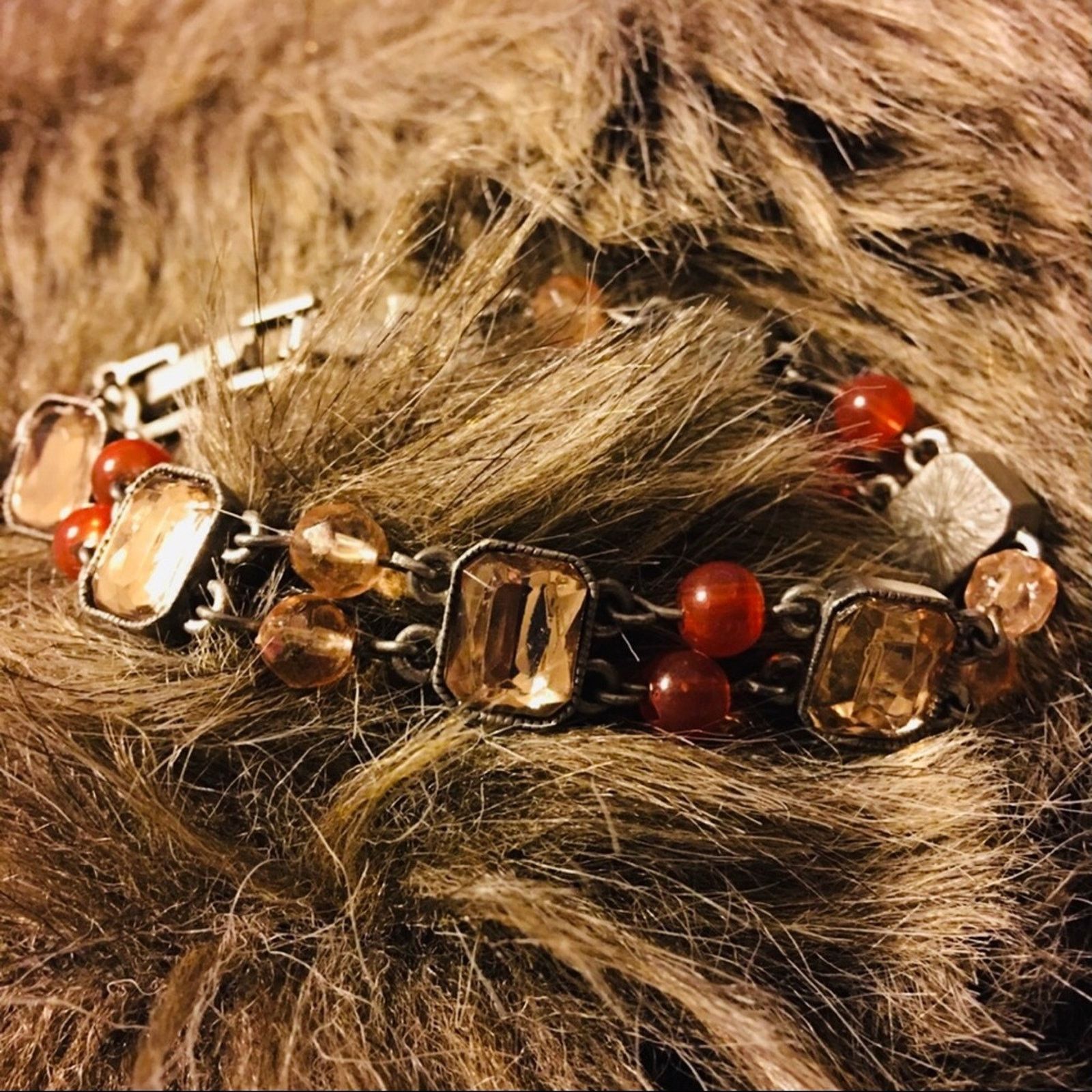 Vintage Vintage Avon faceted stone & bead bracelet Size ONE SIZE - 1 Thumbnail