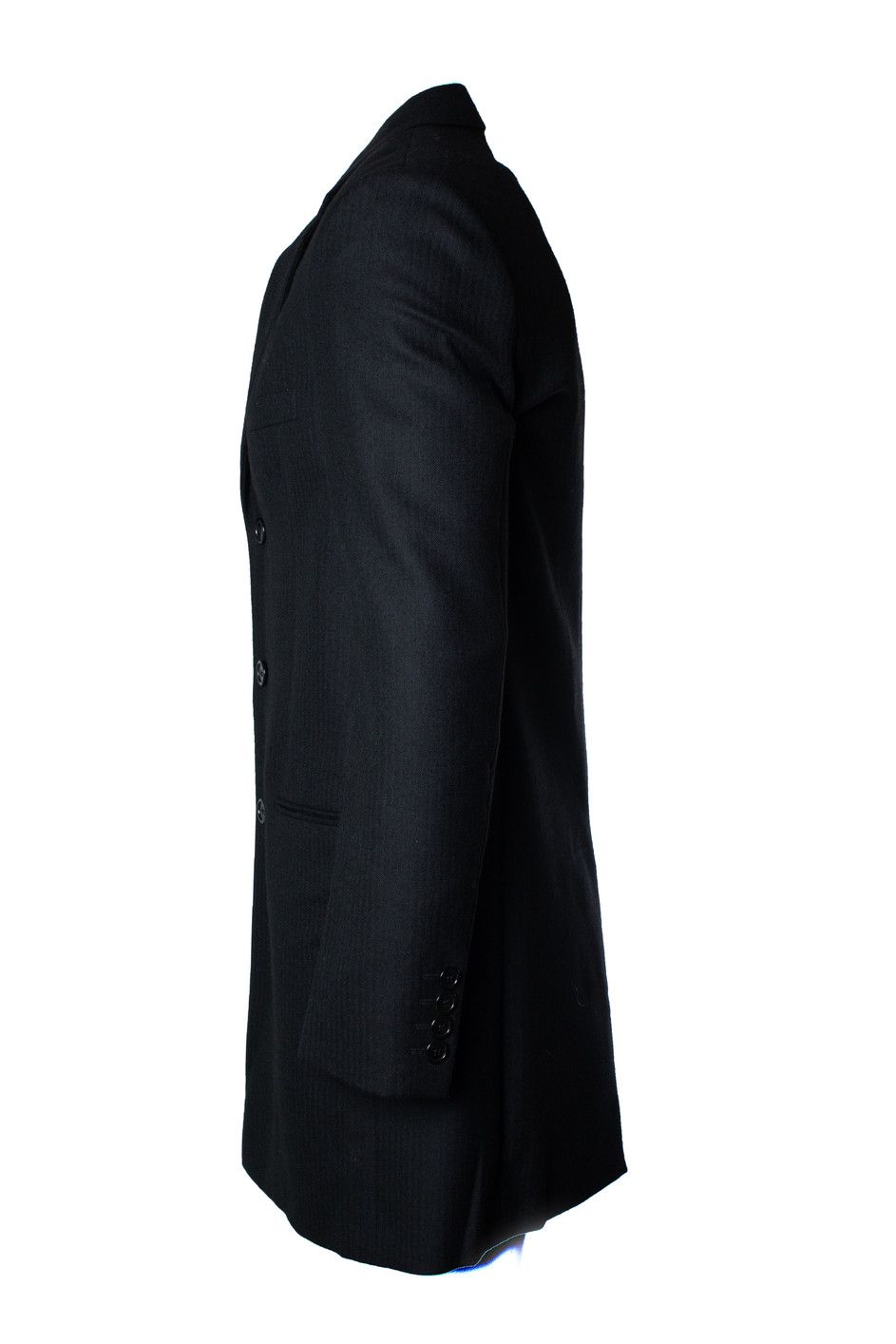 Saint Laurent Paris Saint Laurent, black fishbone blazer jacket 2018 Size 50R - 4 Thumbnail