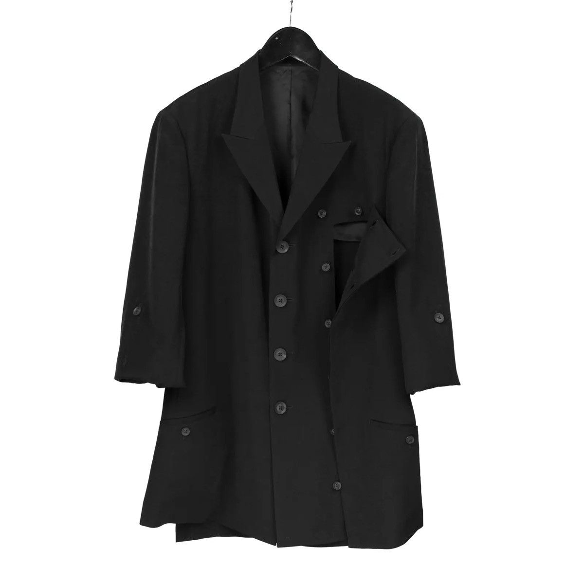 Yohji Yamamoto SS25 TUXEDO BUTTON DETAIL JACKET Size US M / EU 48-50 / 2 - 2 Thumbnail