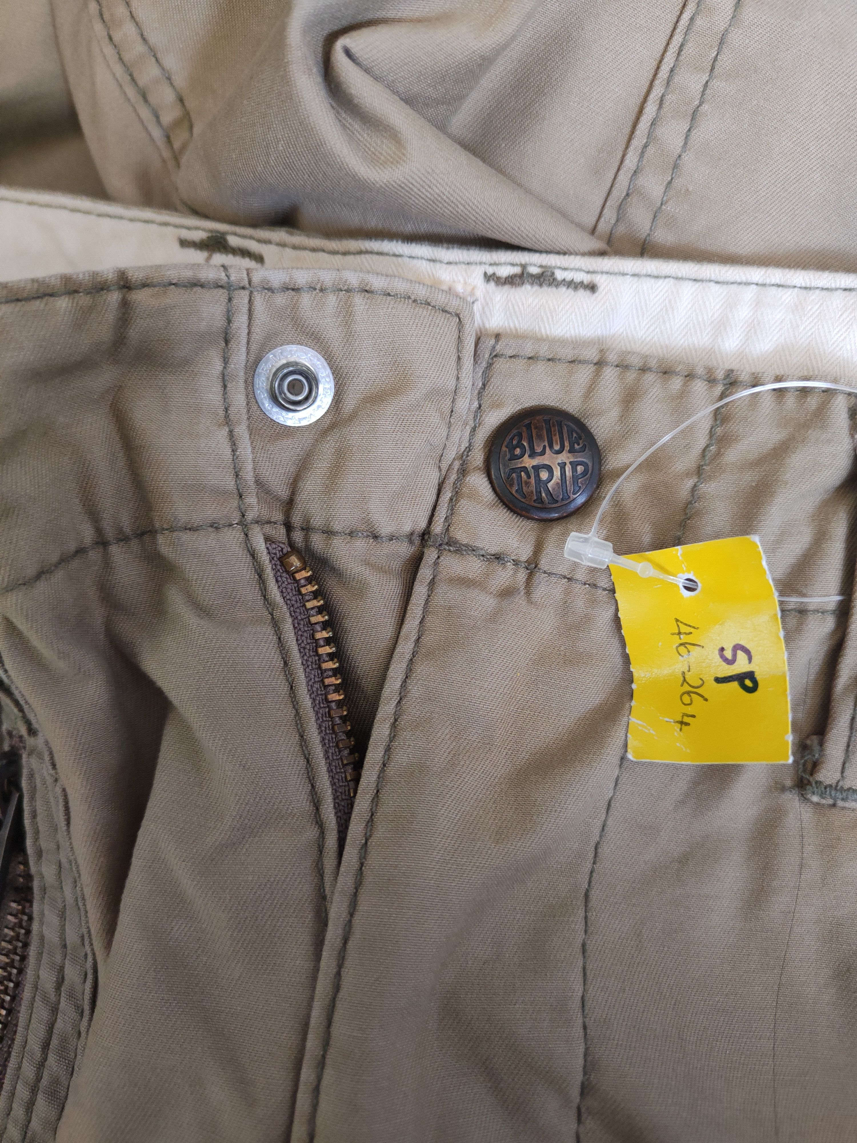 Japanese Brand DL Edwin-Blue Trip Beige Multipocket Cargo Pants #sp46-264T Size US 32 / EU 48 - 15 Thumbnail