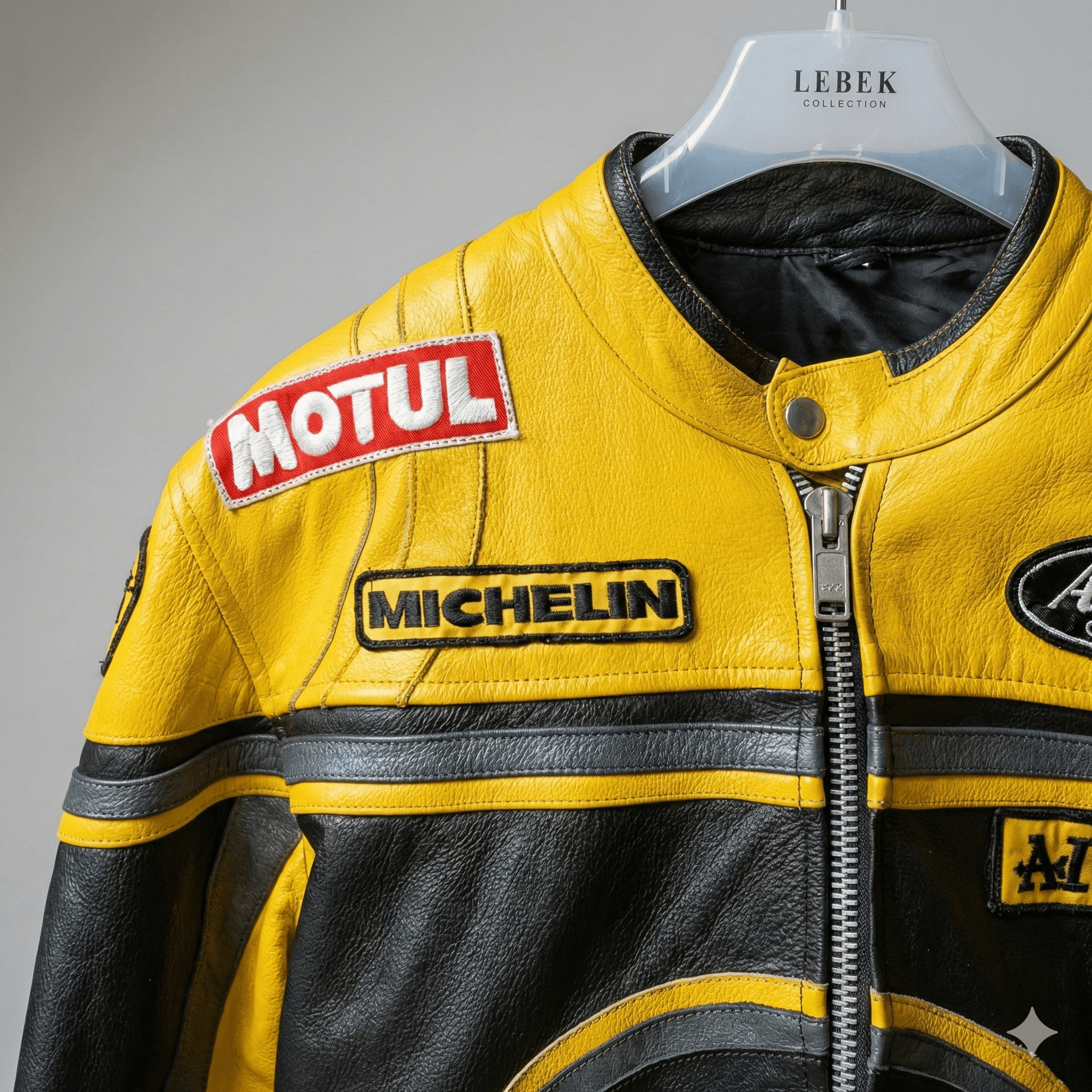Other 🔥 VINTAGE Lucky Strike Racing Leather Moto Jacket Y2K Biker Size L / US 10 / IT 46 - 2 Thumbnail