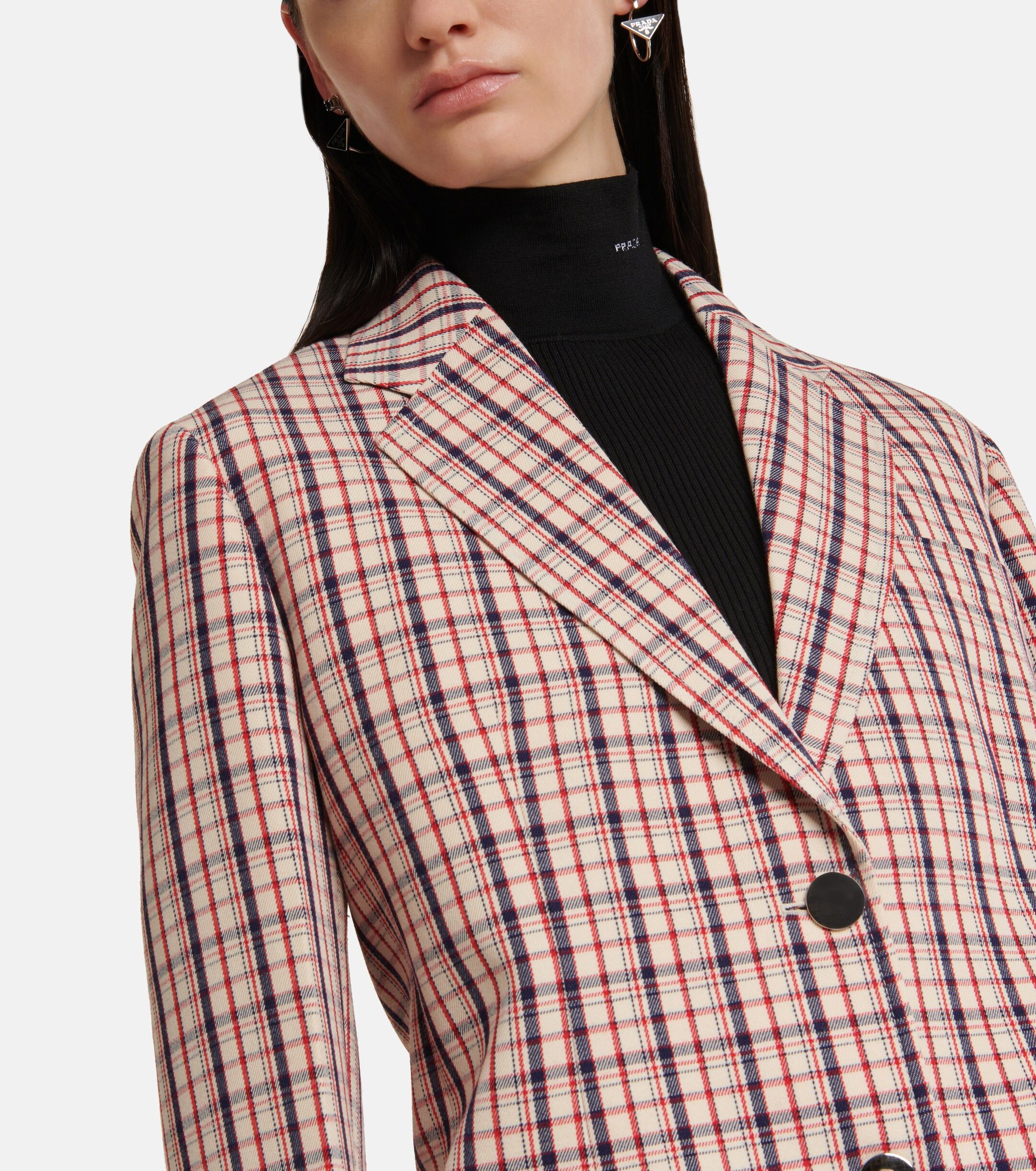 Prada Prada Runway Gabardine Microcheck Blazer Size 44 Size M / US 6-8 / IT 42-44 - 4 Thumbnail