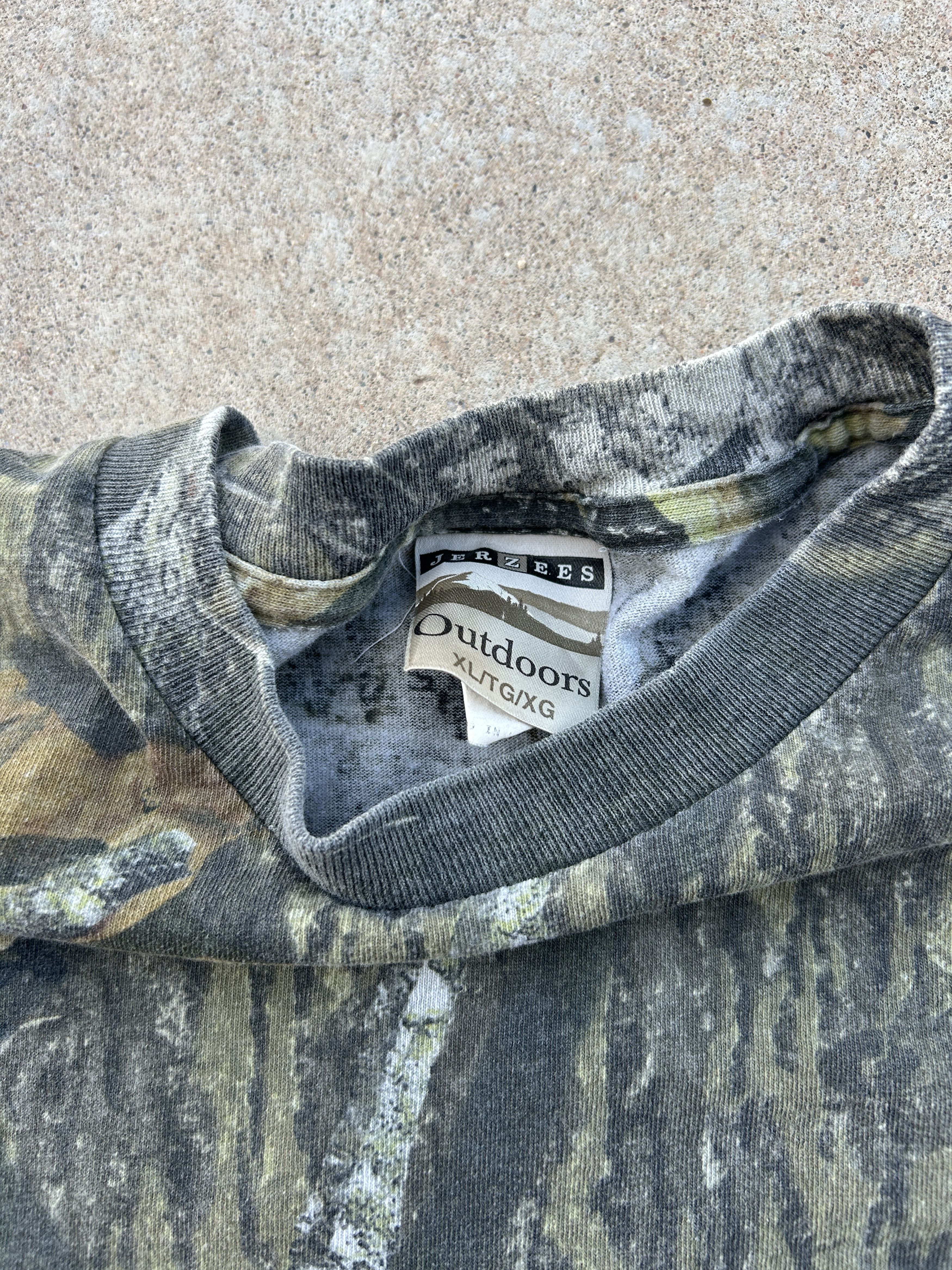 Jerzees Vintage 90s y2k Camoflage Long Sleeve Essential Hunting Tee Size US XL / EU 56 / 4 - 2 Thumbnail