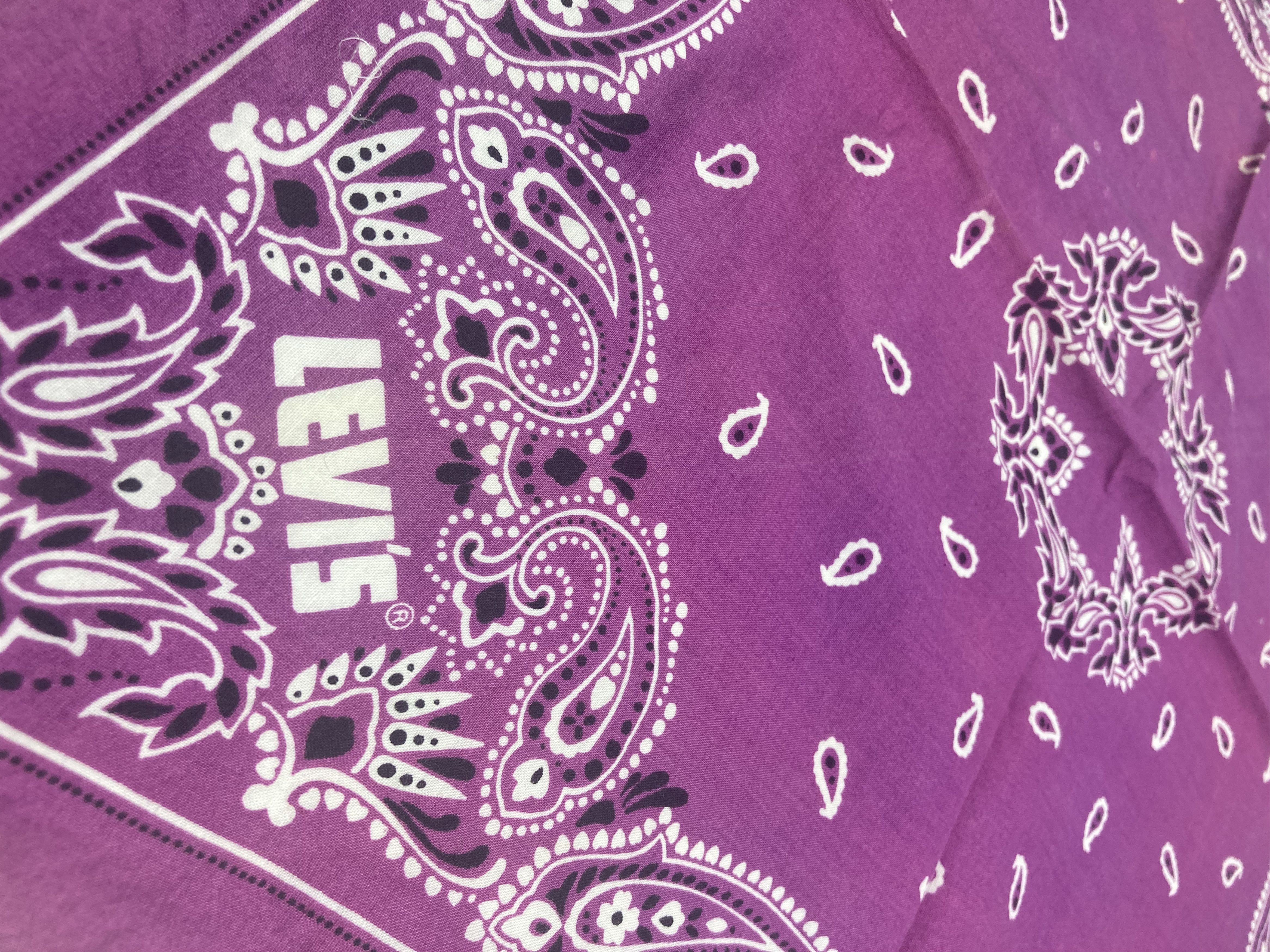 Levi's Levi’s Purple Paisley Bandana Size ONE SIZE - 3 Thumbnail