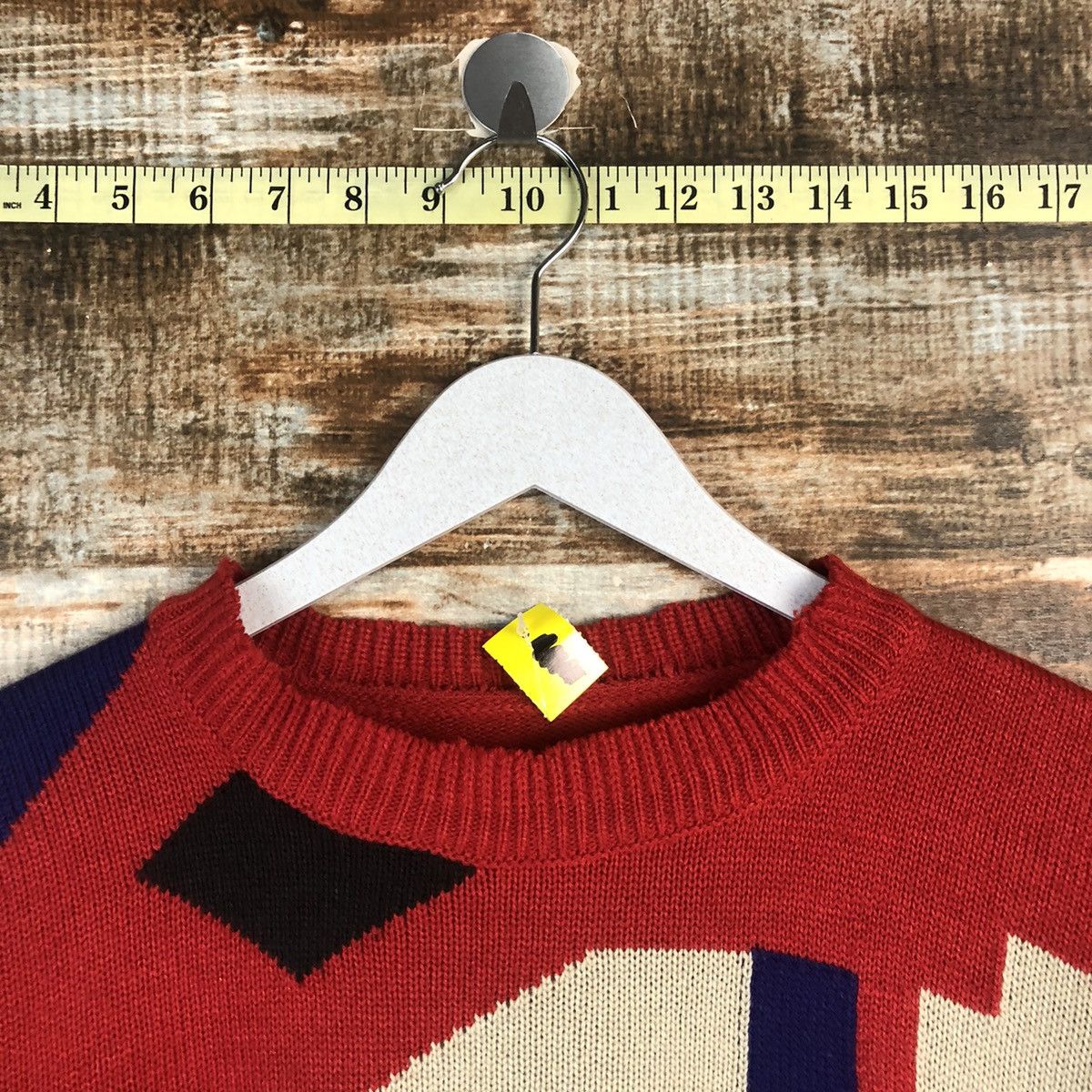 Homespun Knitwear DLL Japan vintage art Red Knitwear sweatshirt #C015 Size US S / EU 44-46 / 1 - 4 Thumbnail