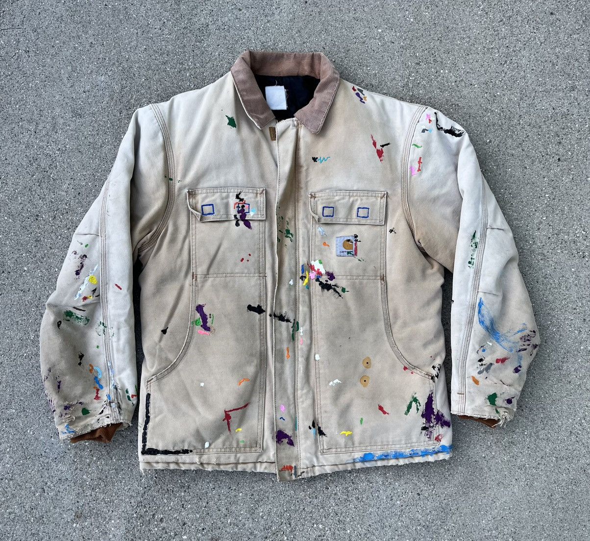 Carhartt Vintage Custom Carhartt Quilt Insulated Jacket Thrashed Size US L / EU 52-54 / 3 - 4 Thumbnail