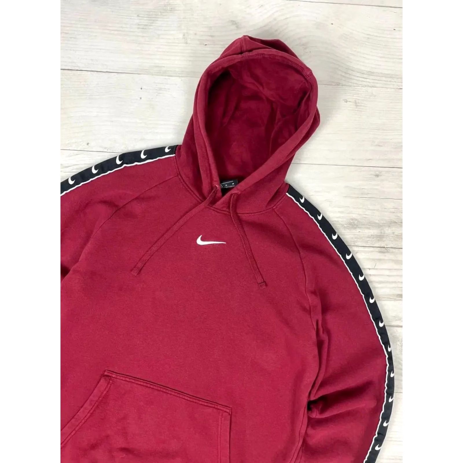 Nike VINTAGE Nike Tracksuit Hoodie And Pants M Burgundy Lampas Swoosh Y2K Men Size US M / EU 48-50 / 2 - 3 Thumbnail