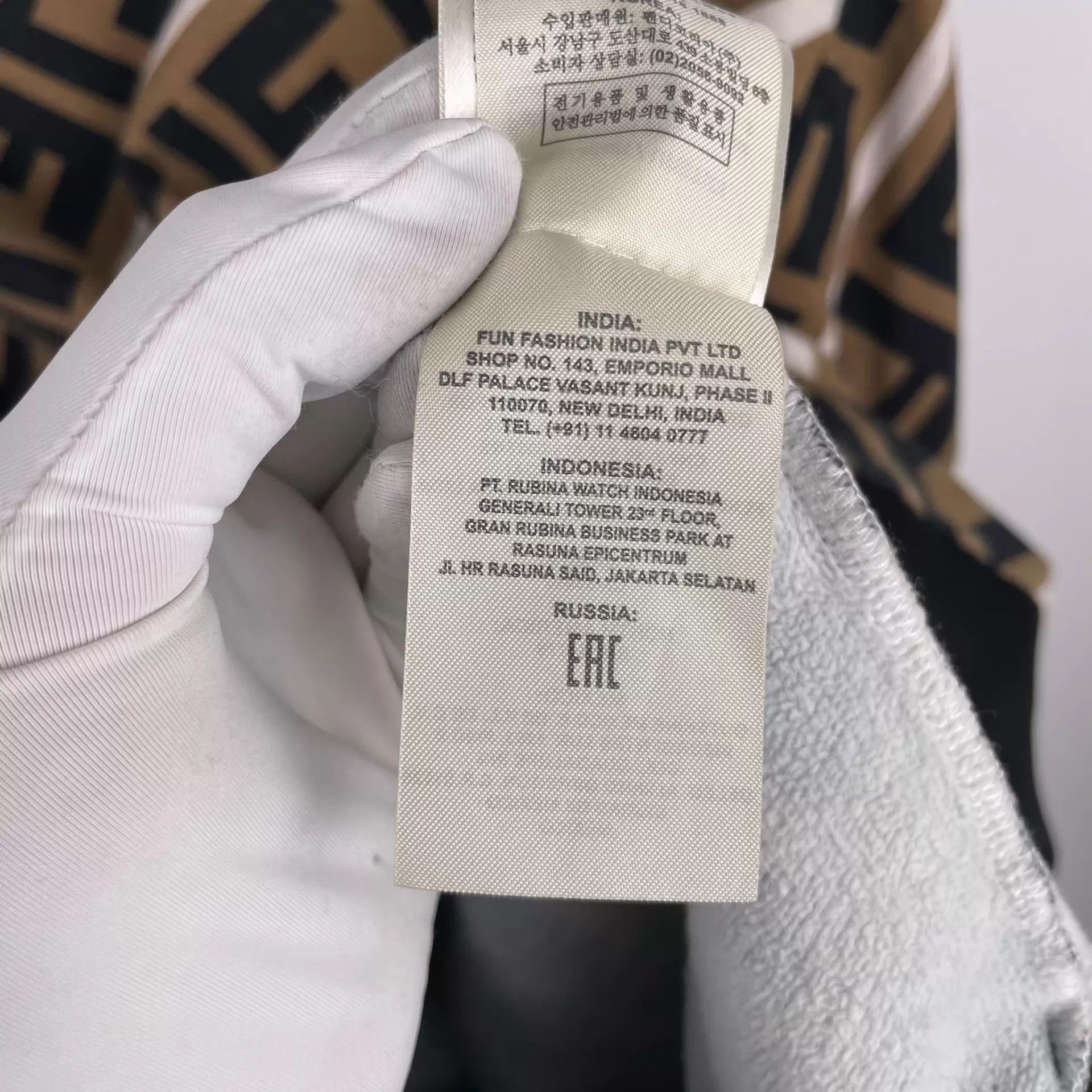Fendi Fendi Cotton All Over Print Brown Sweatshirt L Size US L / EU 52-54 / 3 - 7 Thumbnail