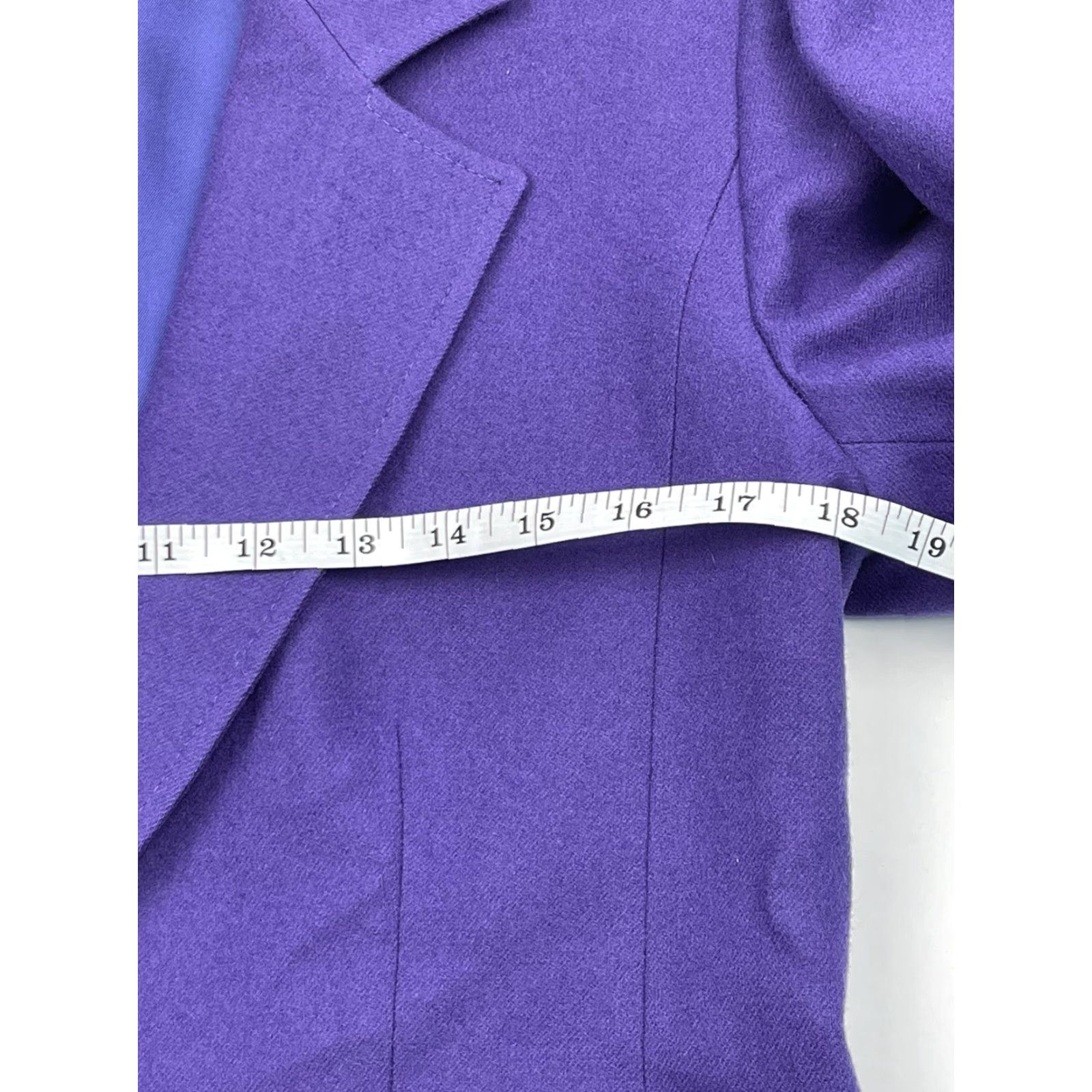 Pendleton VTG Pendleton Women's Blazer Petite M Wool Purple Short Lined Coat One Button Front US Made Womens Size M / US 6-8 / IT 42-44 - 6 Thumbnail