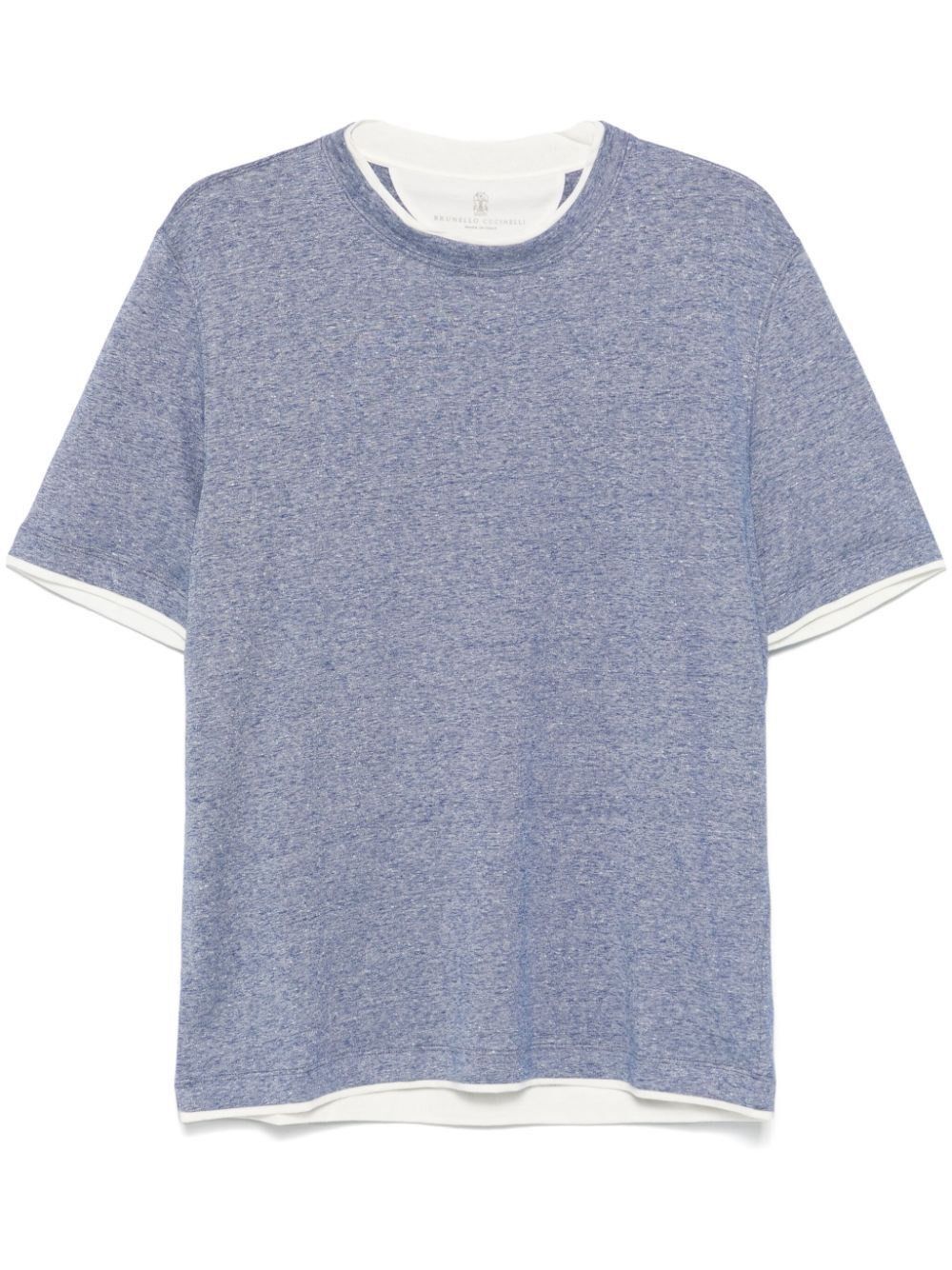 Brunello Cucinelli T-Shirt With Faux-Layering Size US XS / EU 42 / 0 - 1 Thumbnail