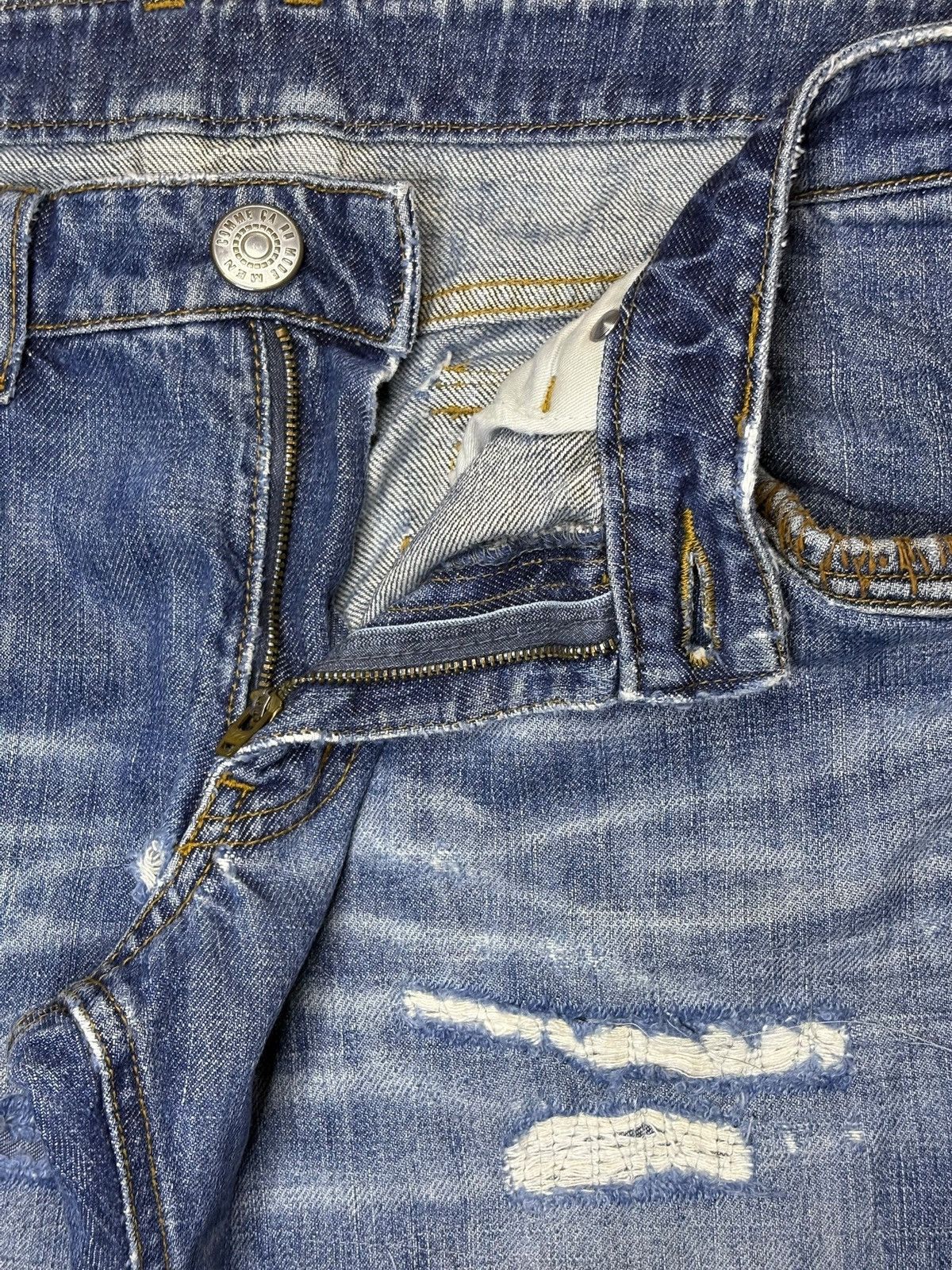 Japanese Brand Vintage Japanese Brand Grunge Wash Distressed Loose Jeans Size US 32 / EU 48 - 9 Thumbnail