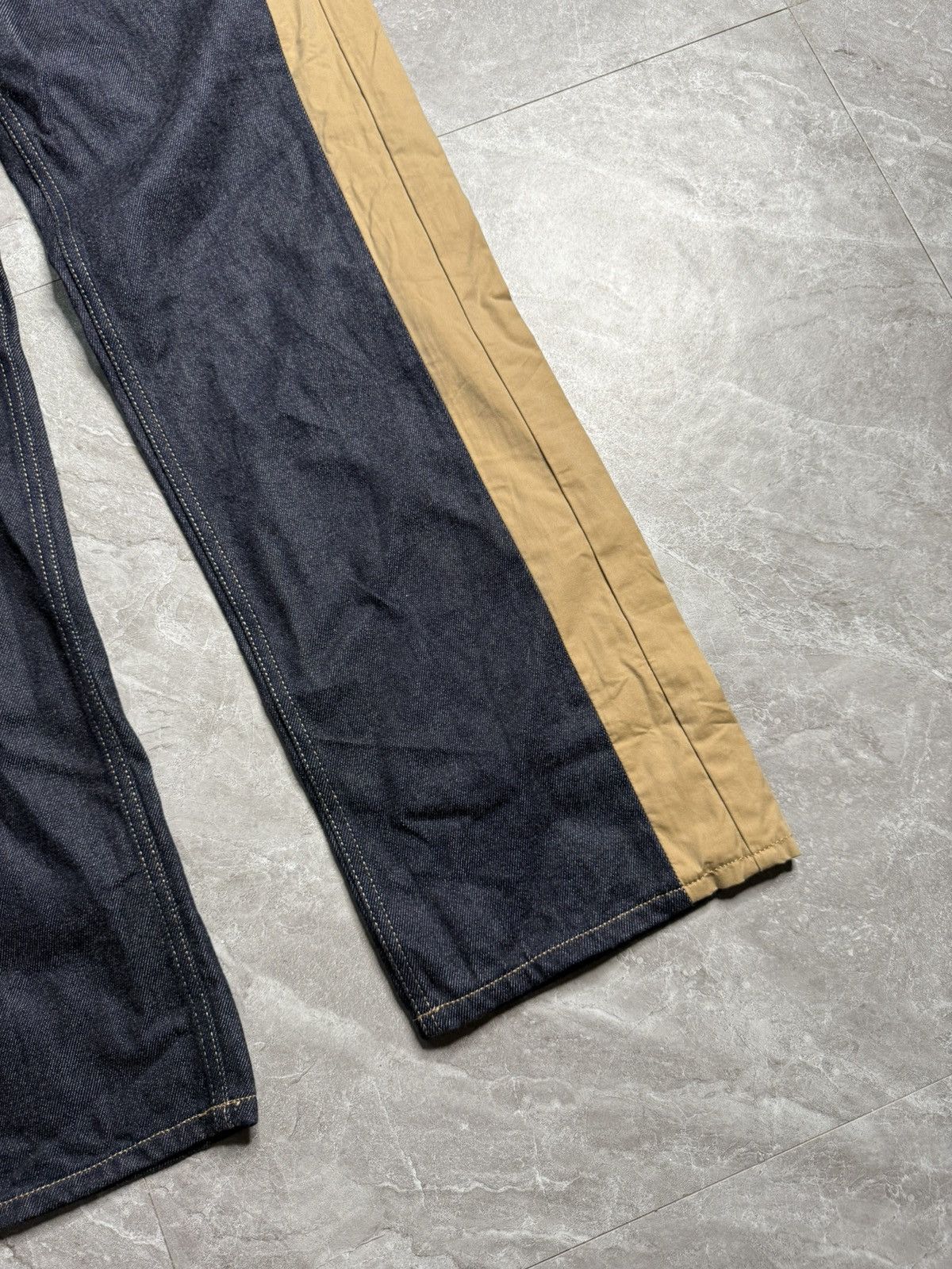 Alexander McQueen Alexander Mcqueen F/W 19 Hybrid Blue Gabardine Panel Jeans Size US 32 / EU 48 - 8 Thumbnail