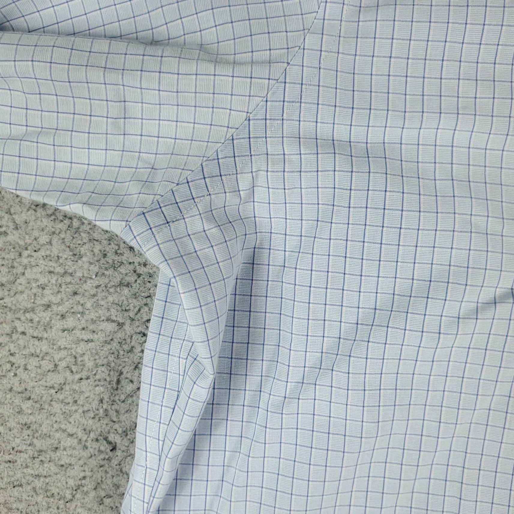 Brooks Brothers Brooks Brothers Dress Shirt Mens Size 17 Blue Check Long Sleeve Button Up Size 46R - 3 Thumbnail