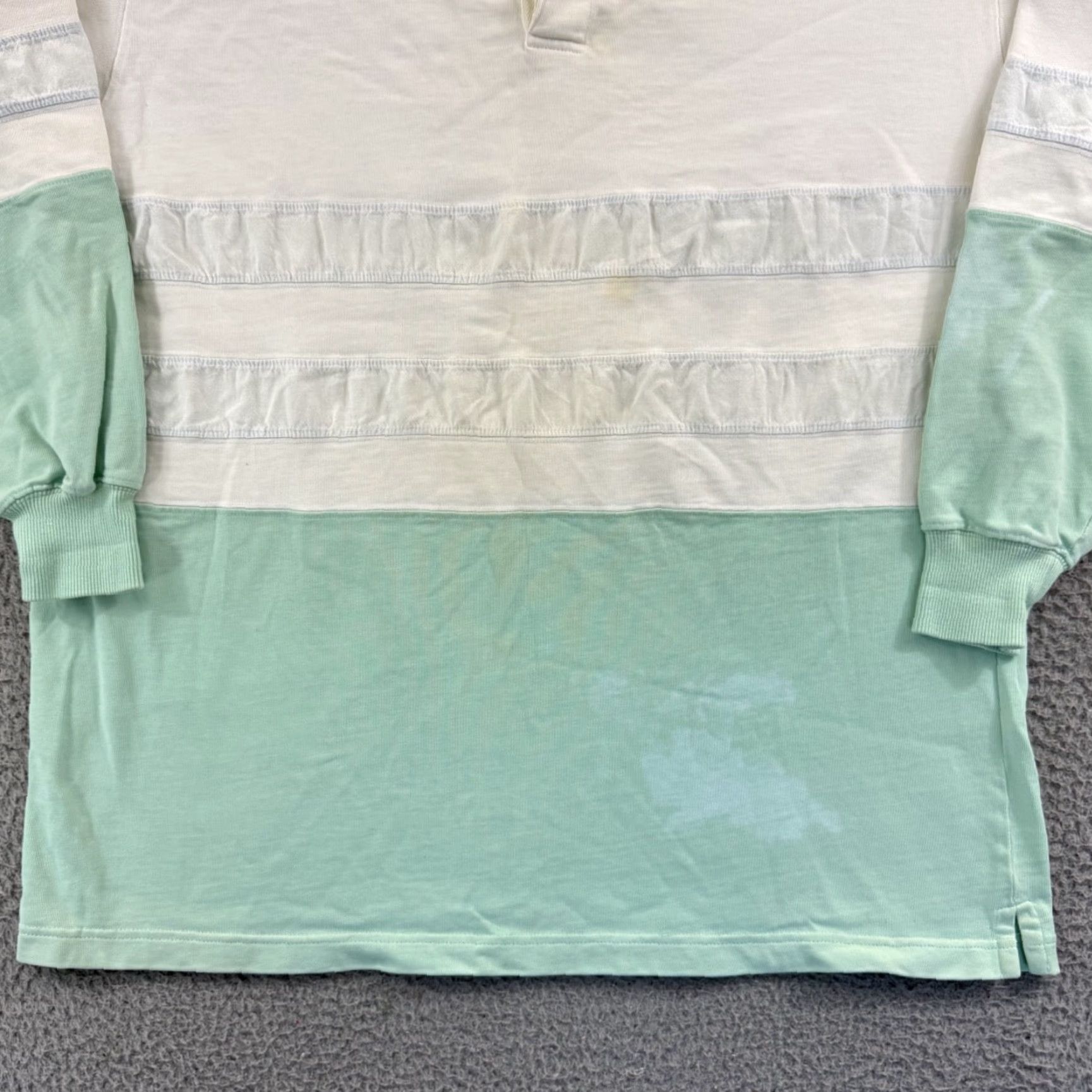 Vintage VINTAGE St Johns Bay Shirt Mens XL Striped Long Sleeve Rugby 90s Polo Striped Size US XL / EU 56 / 4 - 2 Thumbnail