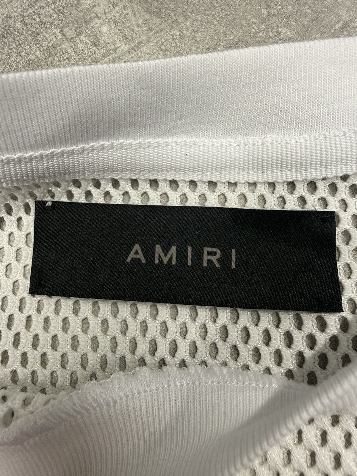 Amiri Amiri Cropped Mesh 22 Tee White. size M. Bnwt. RRP £425.00 Size M / US 6-8 / IT 42-44 - 6 Thumbnail