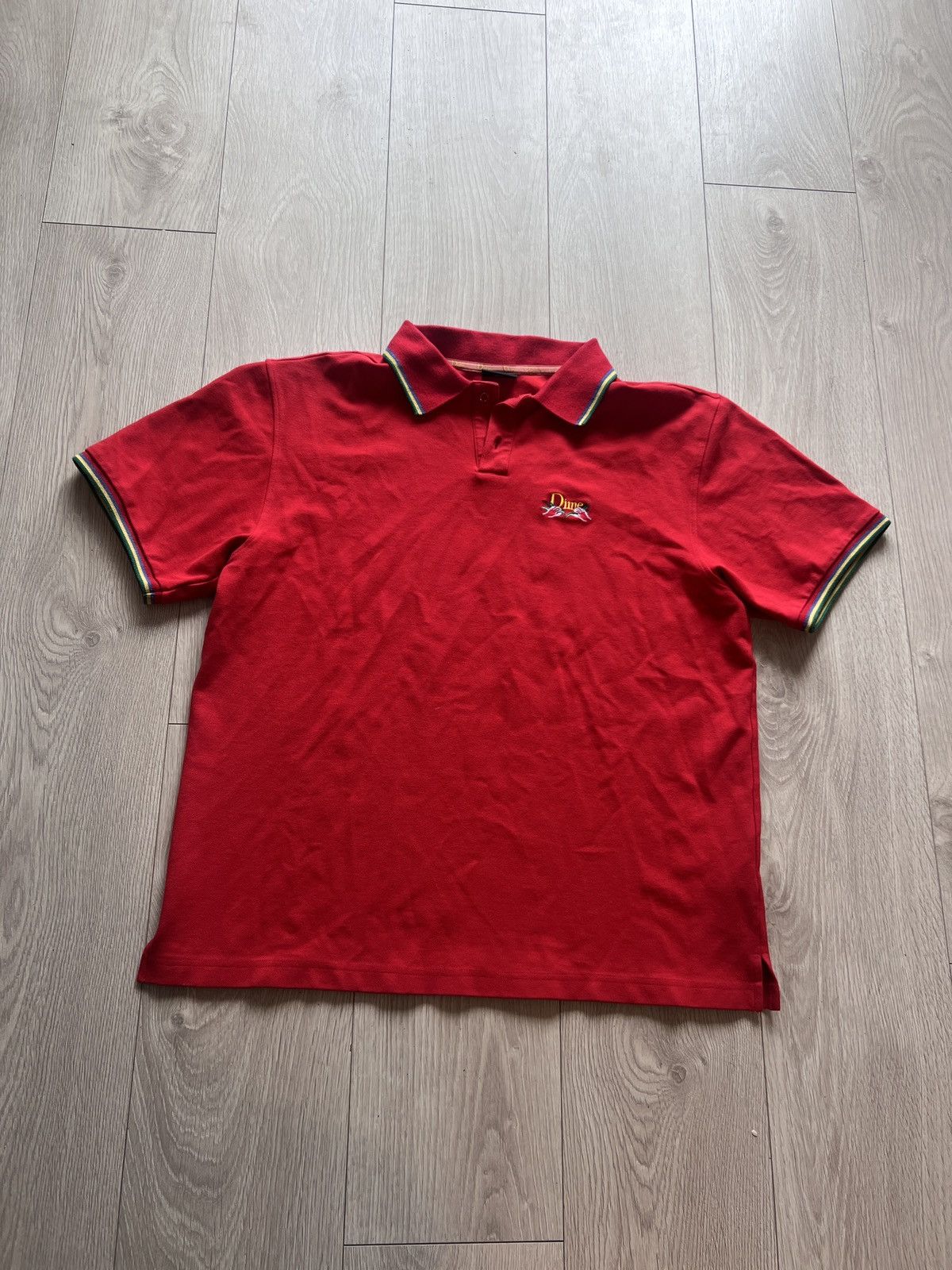 Dime × Vintage Dime Polo Short Skateboarding Skateboarder Collared Size US L / EU 52-54 / 3 - 2 Thumbnail