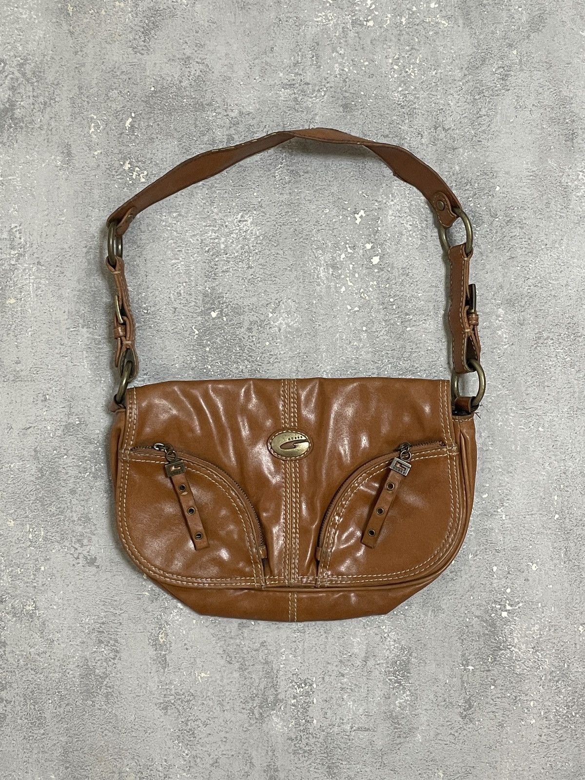 Guess Vintage Y2K Guess Bag Brown Size ONE SIZE - 1 Thumbnail
