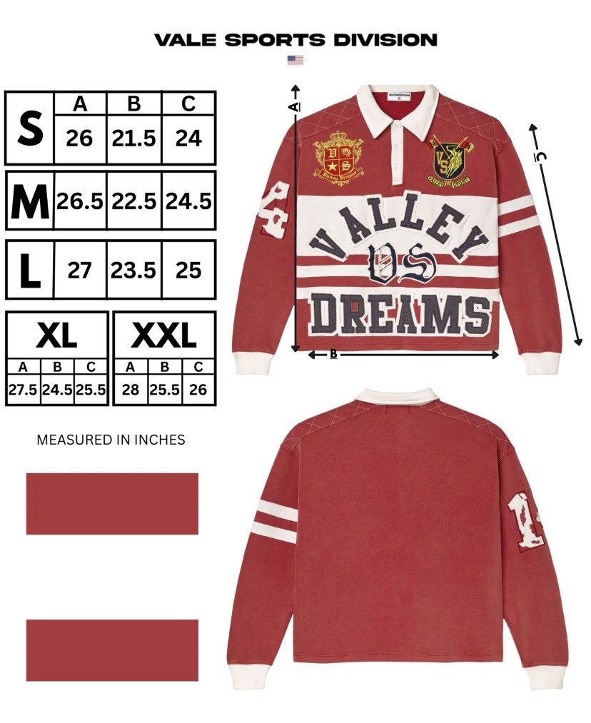 Vale 💀Vale Dreams Redwood Rugby💀 Size US XXL / EU 58 / 5 - 5 Thumbnail