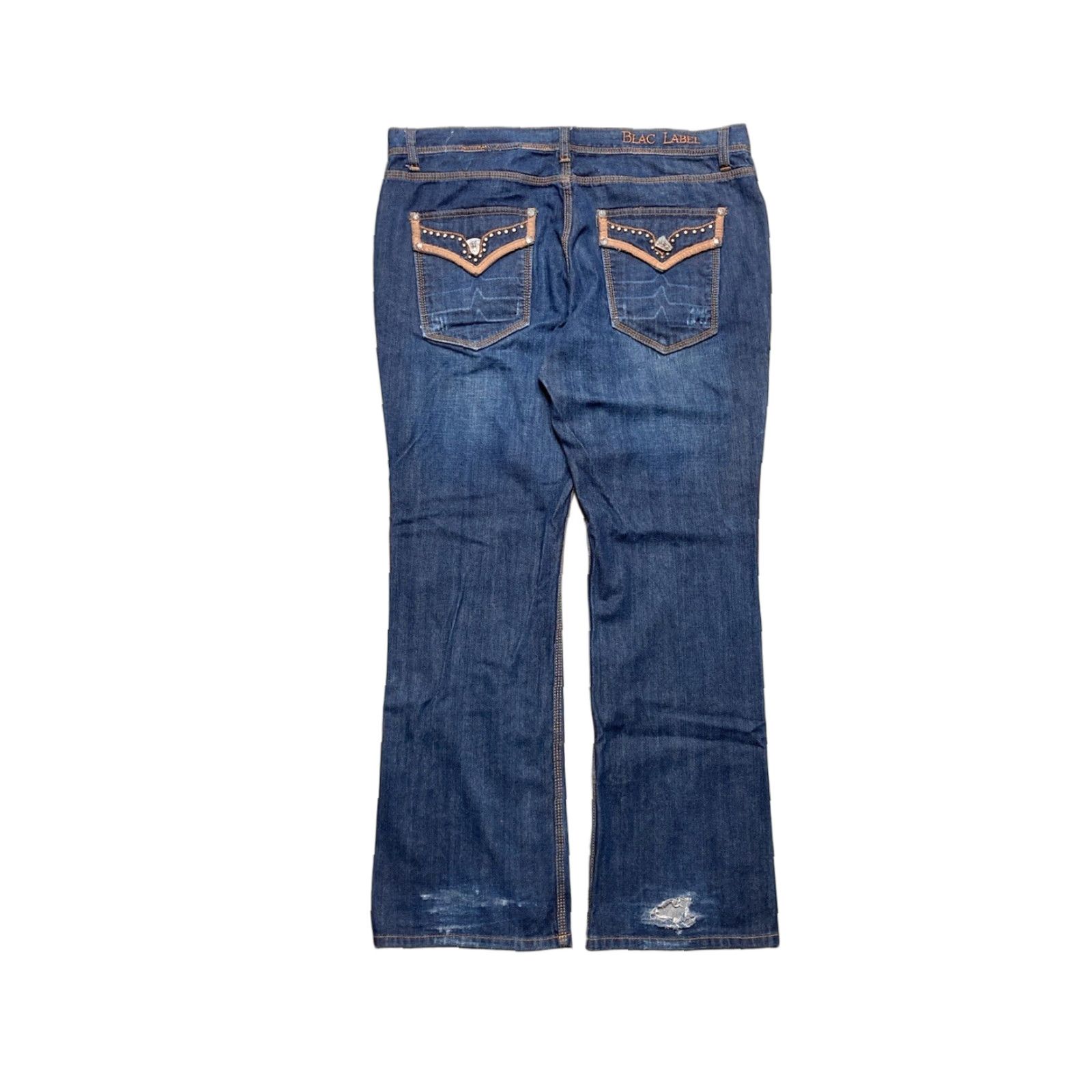 Vintage VINTAGE Blac Label Jeans Men 42x34 Baggy Wide-Leg Hip Hop Studded Blue 90s Grunge Safety? Size US 42 / EU 58 - 1 Thumbnail