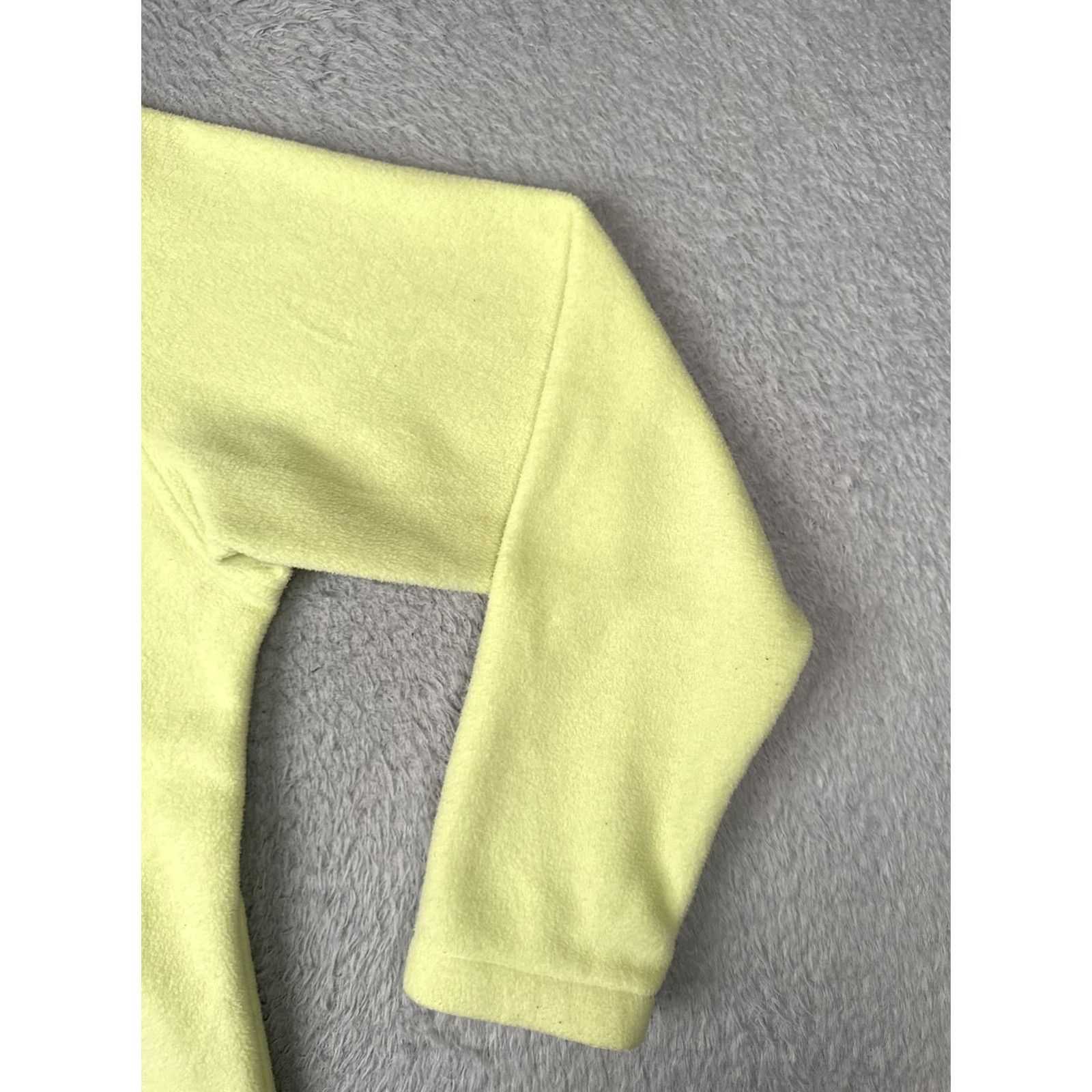 Vintage Columbia Fleece Jacket Womens Medium Yellow Full Zip Pockets Hiking Outdoor Size M / US 6-8 / IT 42-44 - 2 Thumbnail