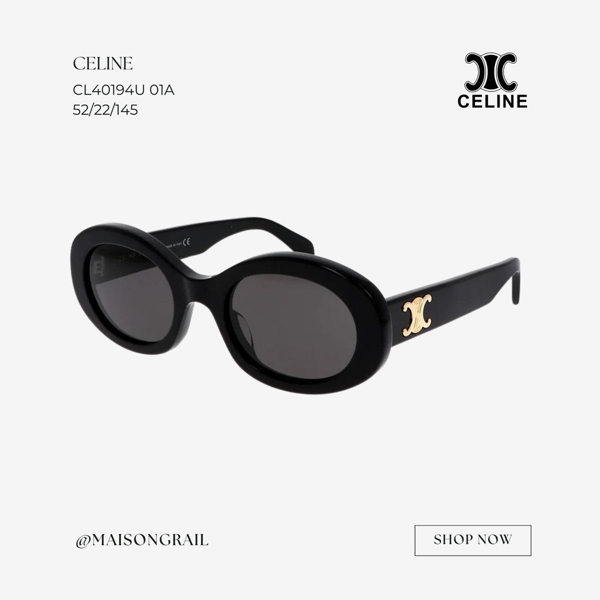 Celine CELINE CL40194U 01A Size ONE SIZE - 1 Thumbnail