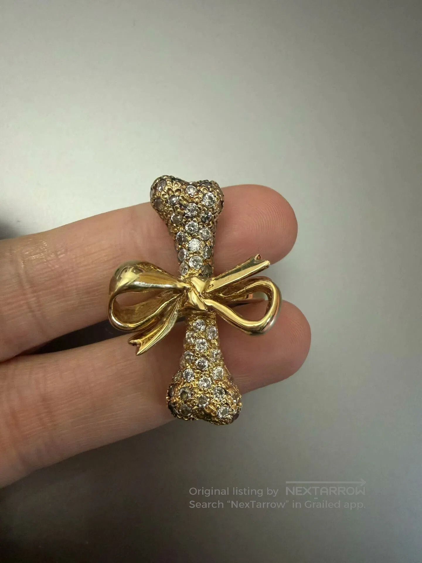 Vivienne Westwood Vivienne Westwood Saturn Diamond Bone Ring. Size ONE SIZE - 2 Thumbnail