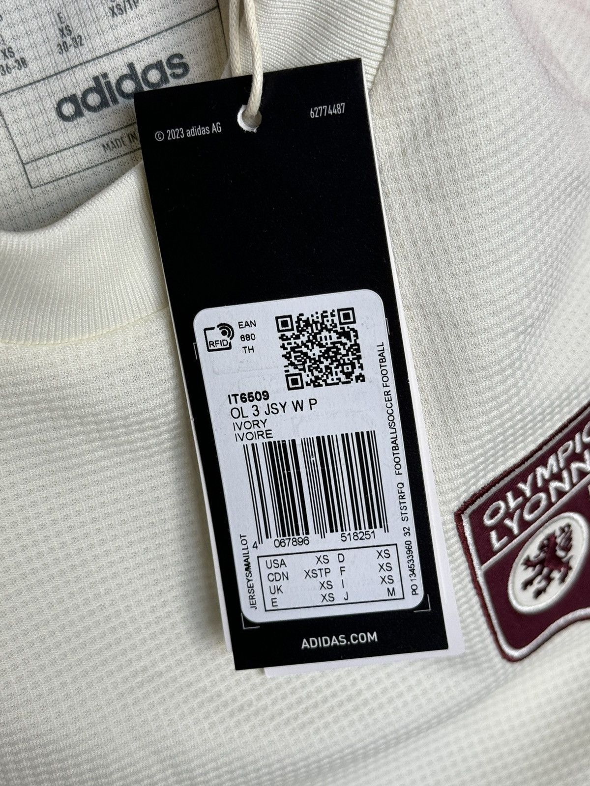 Adidas New Olympique Lyon 24/25 Third Football Jersey T-Shirt Size XS / US 0-2 / IT 36-38 - 10 Thumbnail
