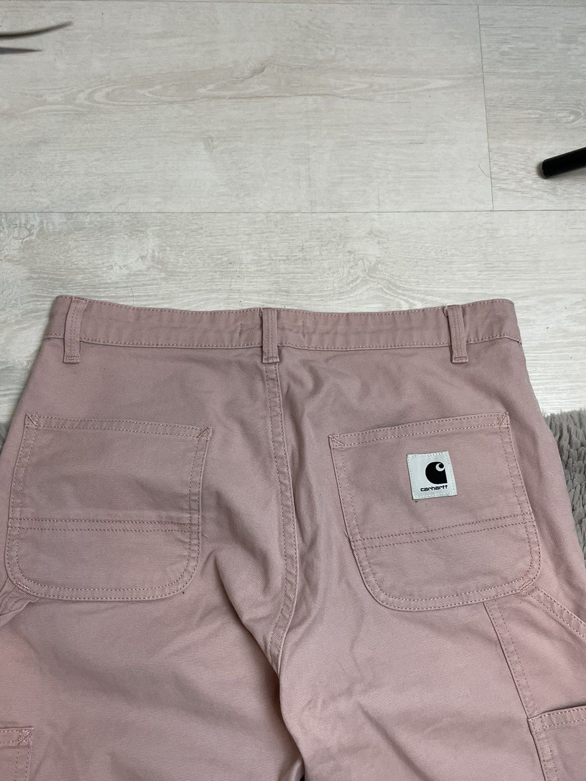Carhartt × Vintage Carhartt Vintage Denim Jeans Double Knee Center Logo Y2k Size US 26 / EU 42 - 2 Thumbnail