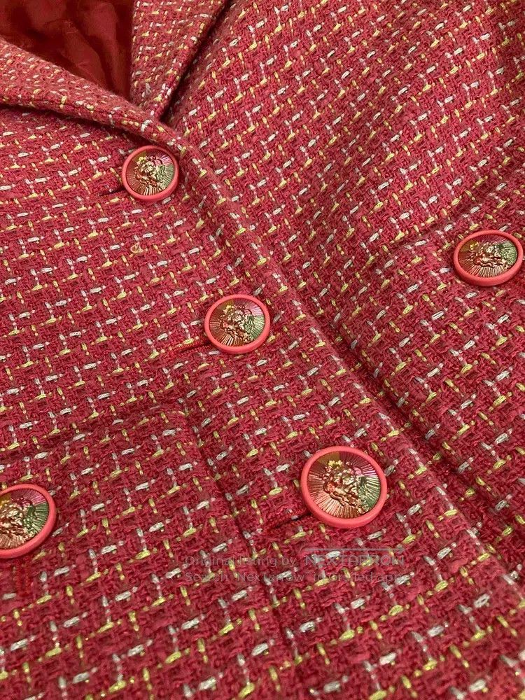 Chanel Chanel Pastel glitter lapel lion head button jacket Size XXS / US 00 / IT 34 - 7 Thumbnail