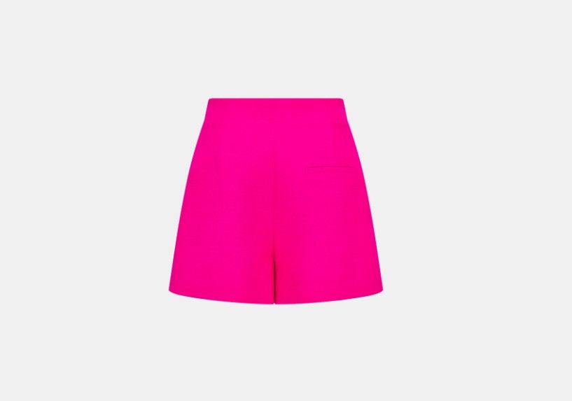 Dior o1w1db10225 CD Clasp Mini Skirt in Fuchsia Size 28" / US 6 / IT 42 - 2 Thumbnail