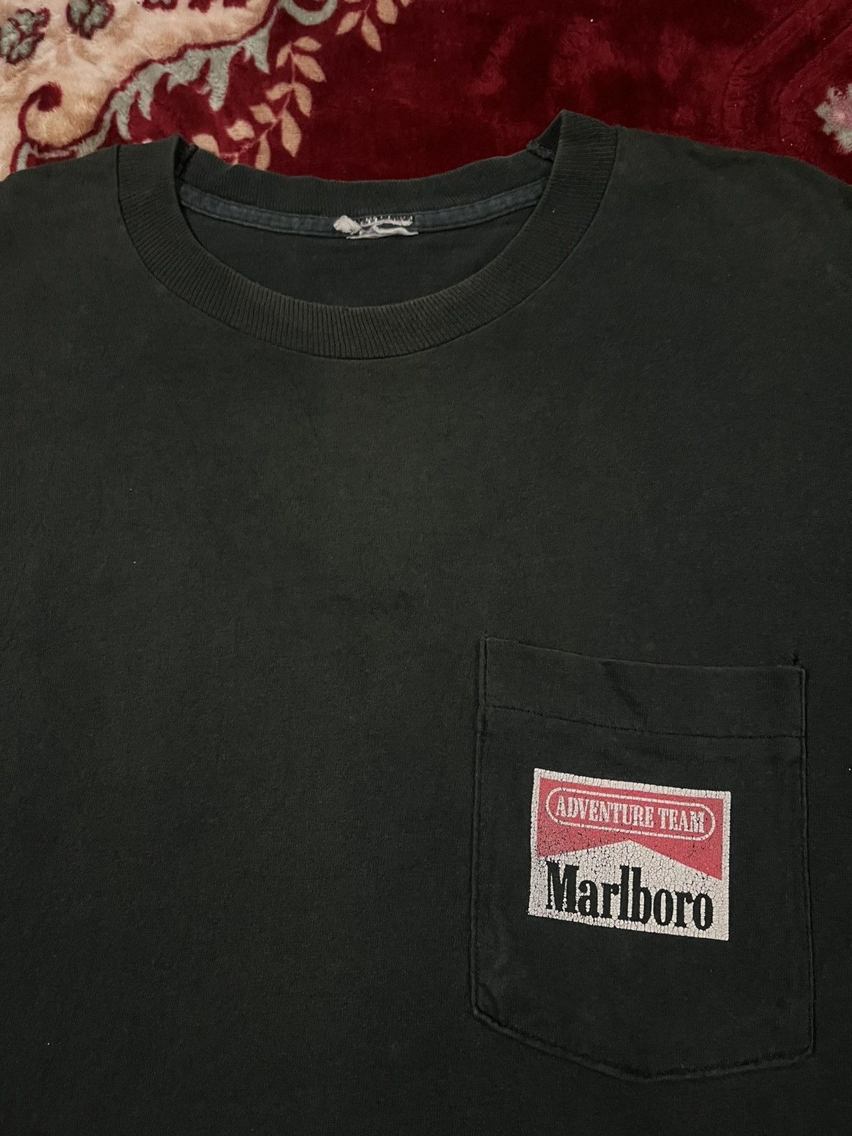 Marlboro × Marlboro Adventure Team × Vintage Vintage Marlboro Advanture Team Pocket Tshirt Size US L / EU 52-54 / 3 - 4 Thumbnail