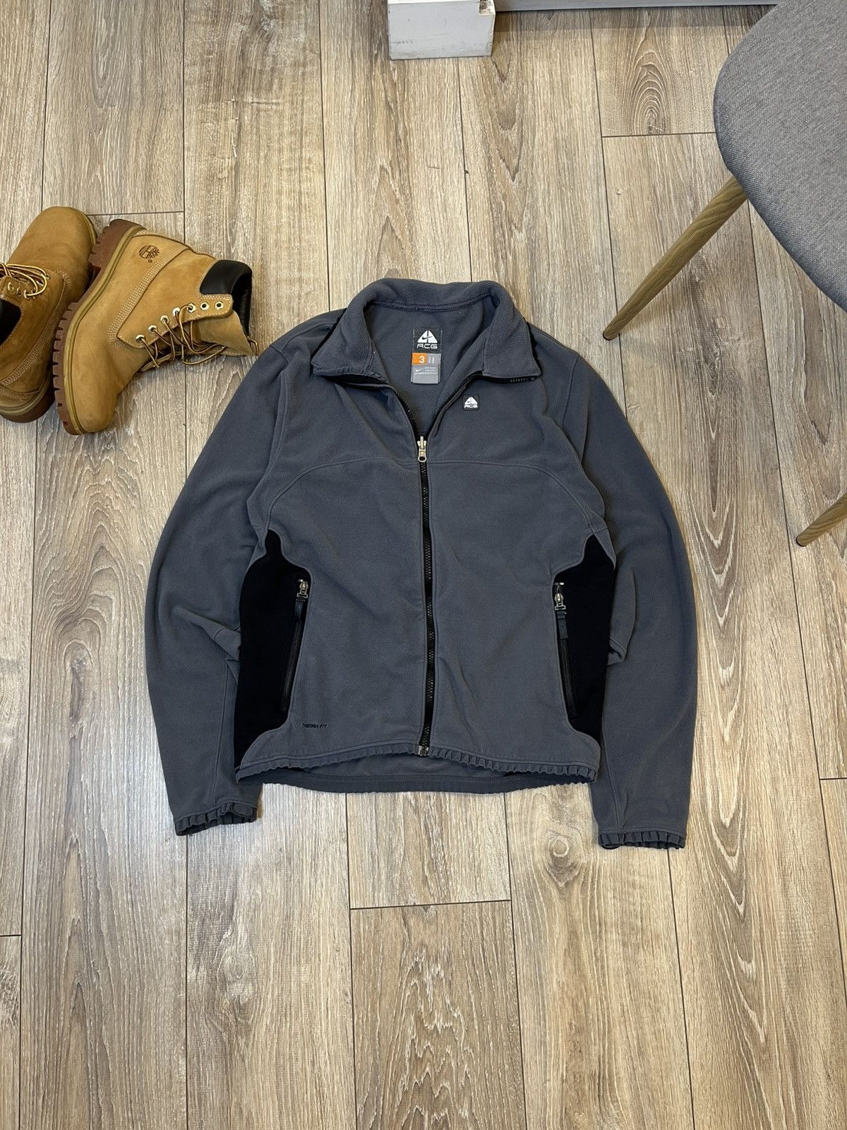 Nike ACG 🌫️NIKE ACG THERMA-FIT VINTAGE ZIP UP FLEECE Size US M / EU 48-50 / 2 - 2 Thumbnail