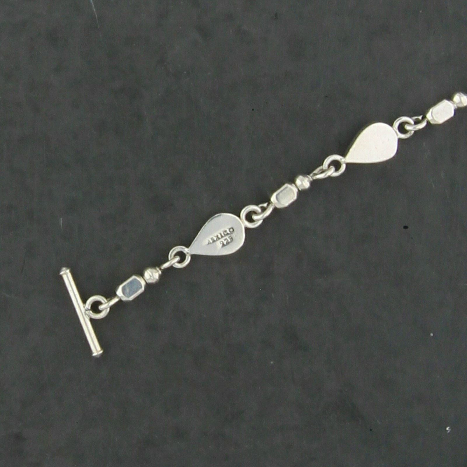 Mexicana mexico sterling silver tear drop toggle necklace 18in Size ONE SIZE - 3 Thumbnail