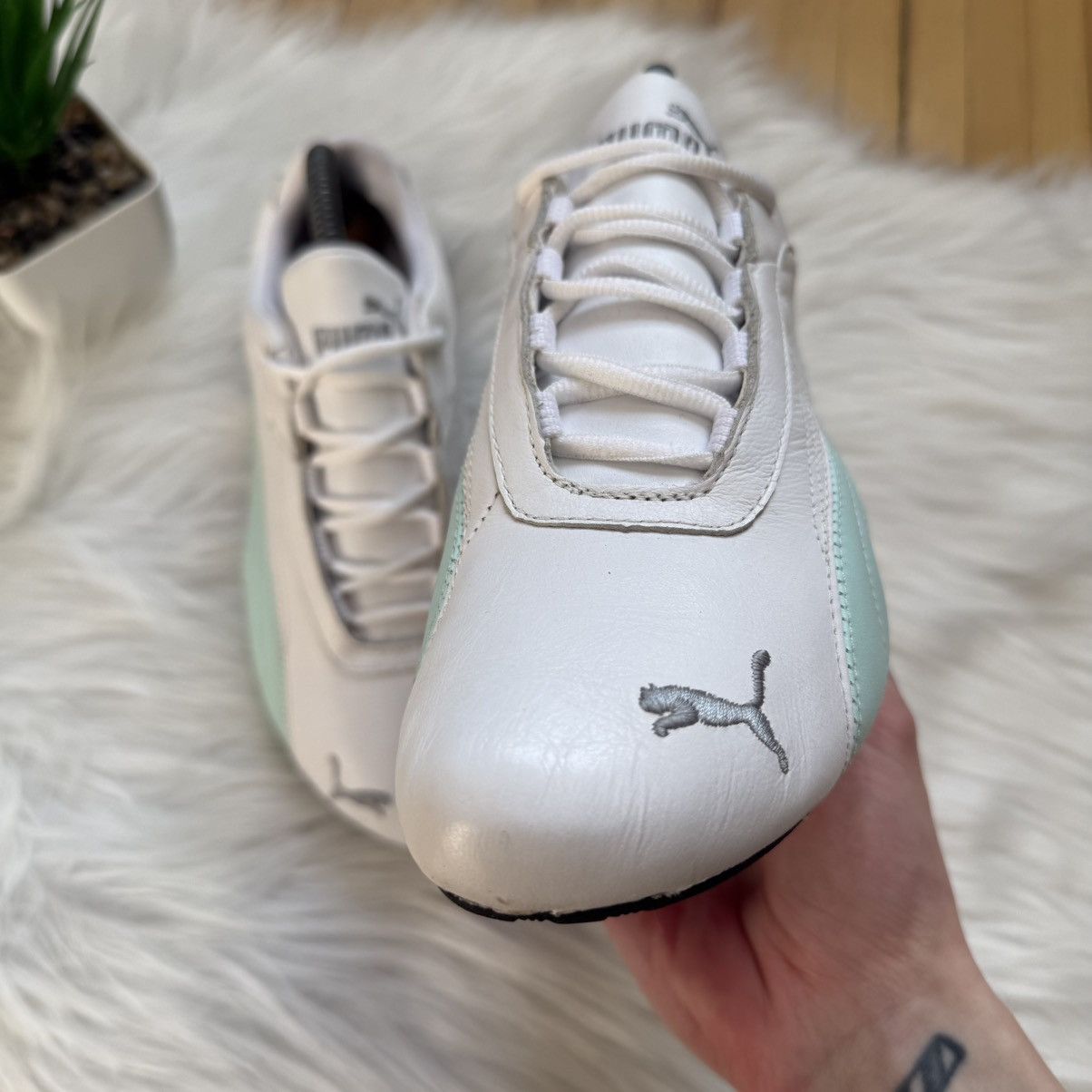 Puma 📌 Vintage Y2K Crazy Puma SpeedCat Leather 00’s Sneakers Size US 6.5 / IT 36.5 - 13 Thumbnail