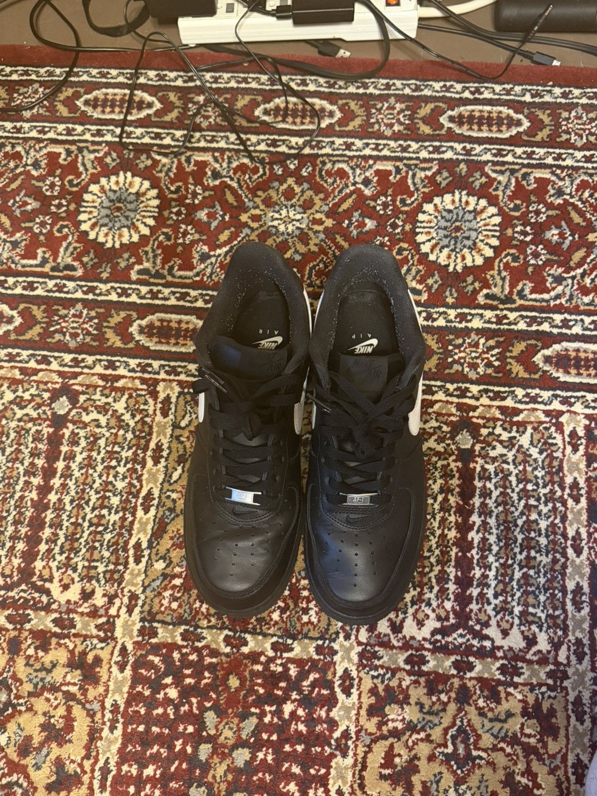 Nike × Supreme Supreme AF1 Black White Sz 9 Size US 9 / EU 42 - 3 Thumbnail