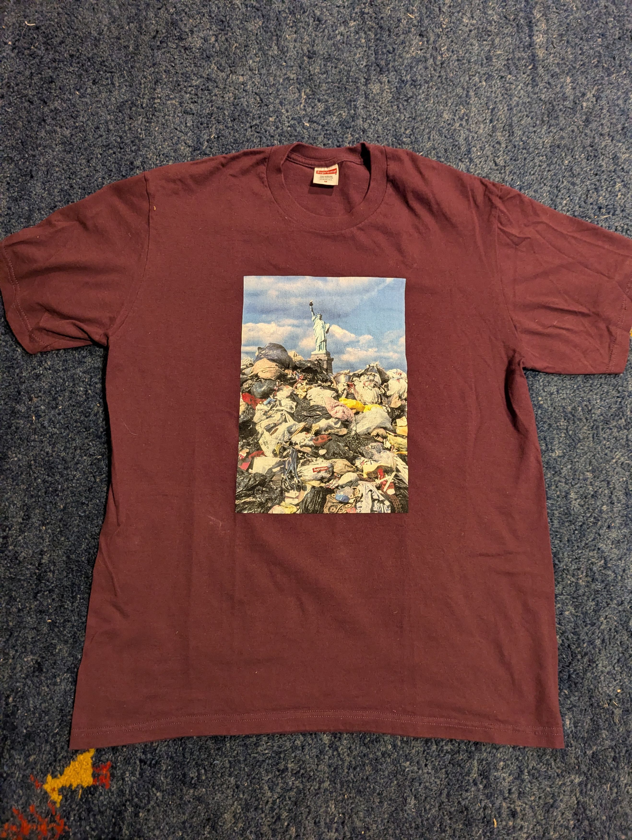 Supreme Supreme Trash Tee Plum FW22 Size US M / EU 48-50 / 2 - 1 Thumbnail