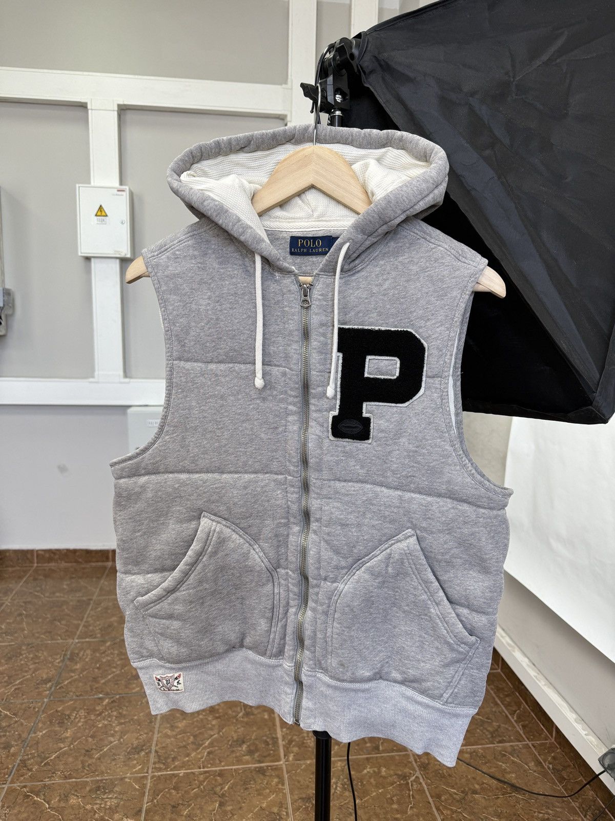 Polo Ralph Lauren 🇺🇸 Ralph Lauren Big Varsity Style P Vest Rare Retro Hype Y2K Size US S / EU 44-46 / 1 - 1 Thumbnail