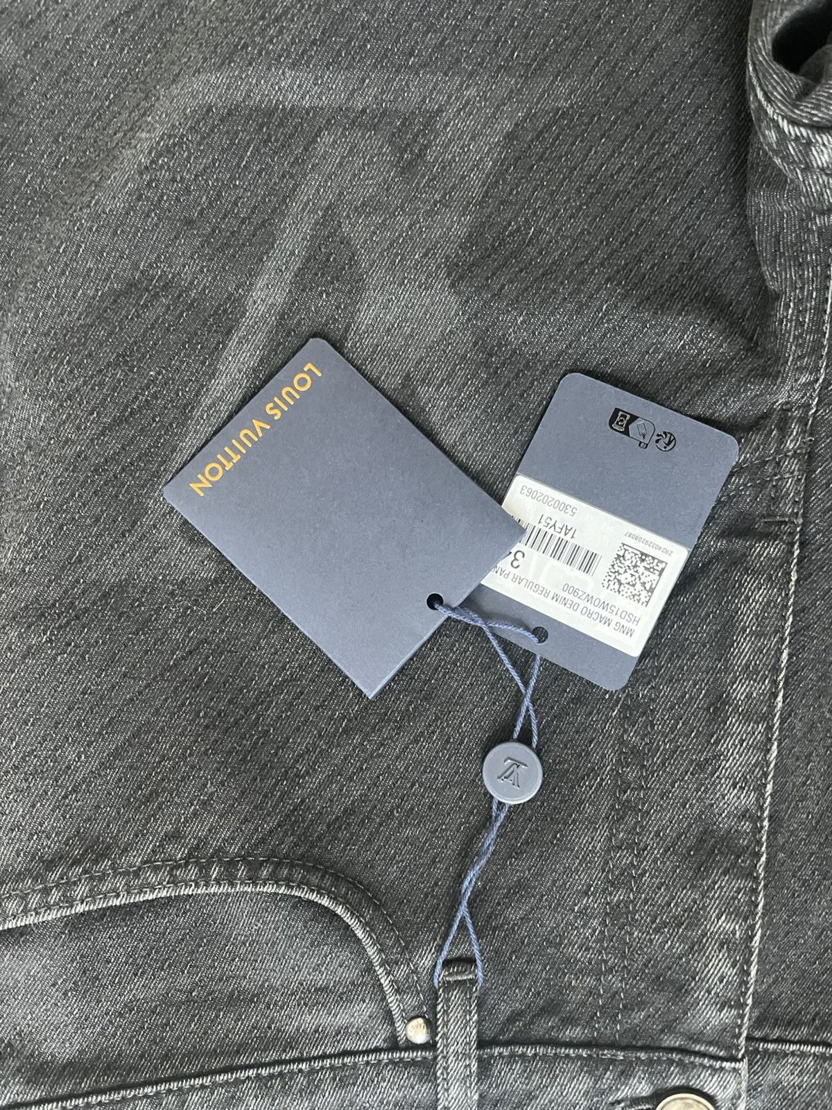 Louis Vuitton Louie Vuitton black gradient logo denim pants Size US 34 / EU 50 - 5 Thumbnail