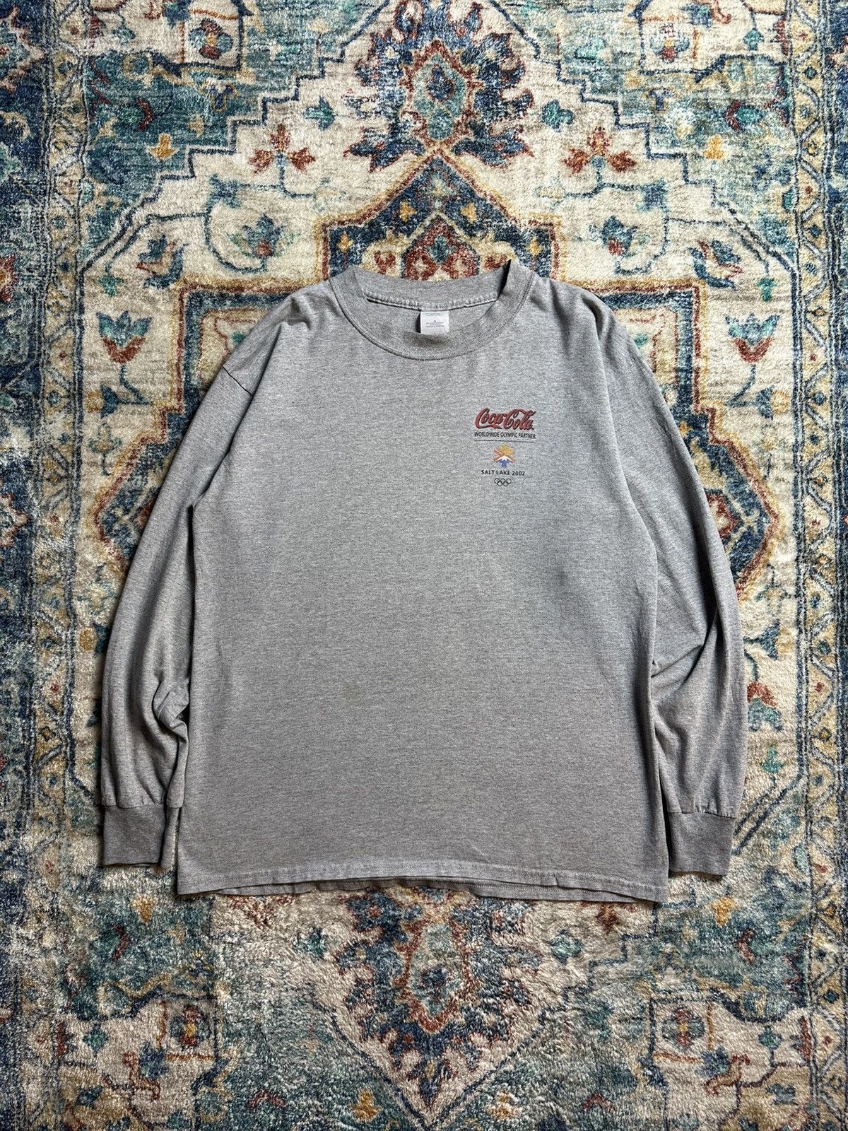 Vintage Vintage Coca Cola Athens Olympics Long Sleeve T-shirt Large Size US L / EU 52-54 / 3 - 2 Thumbnail